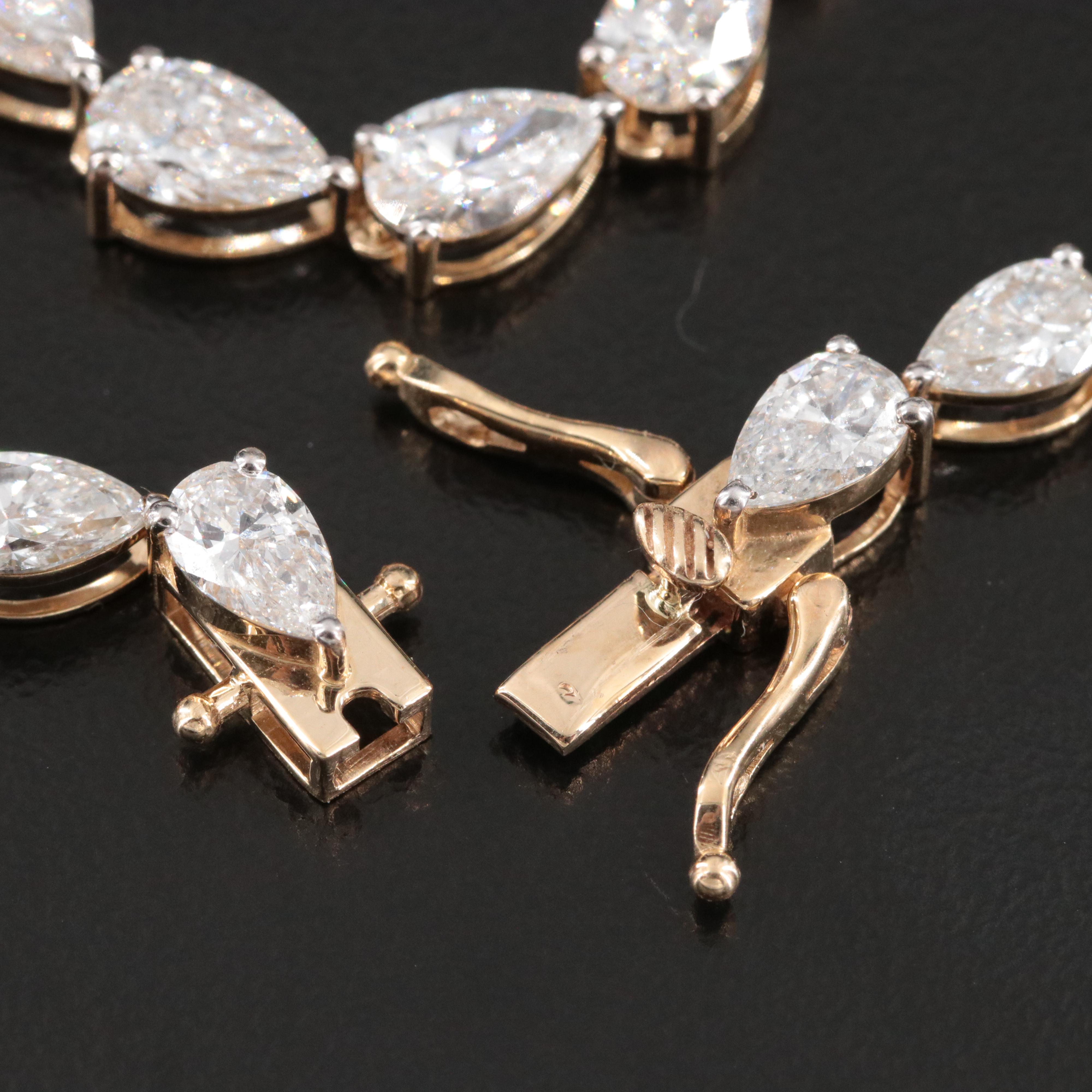 14K 28.34 CTW Lab Grown Diamond Necklace