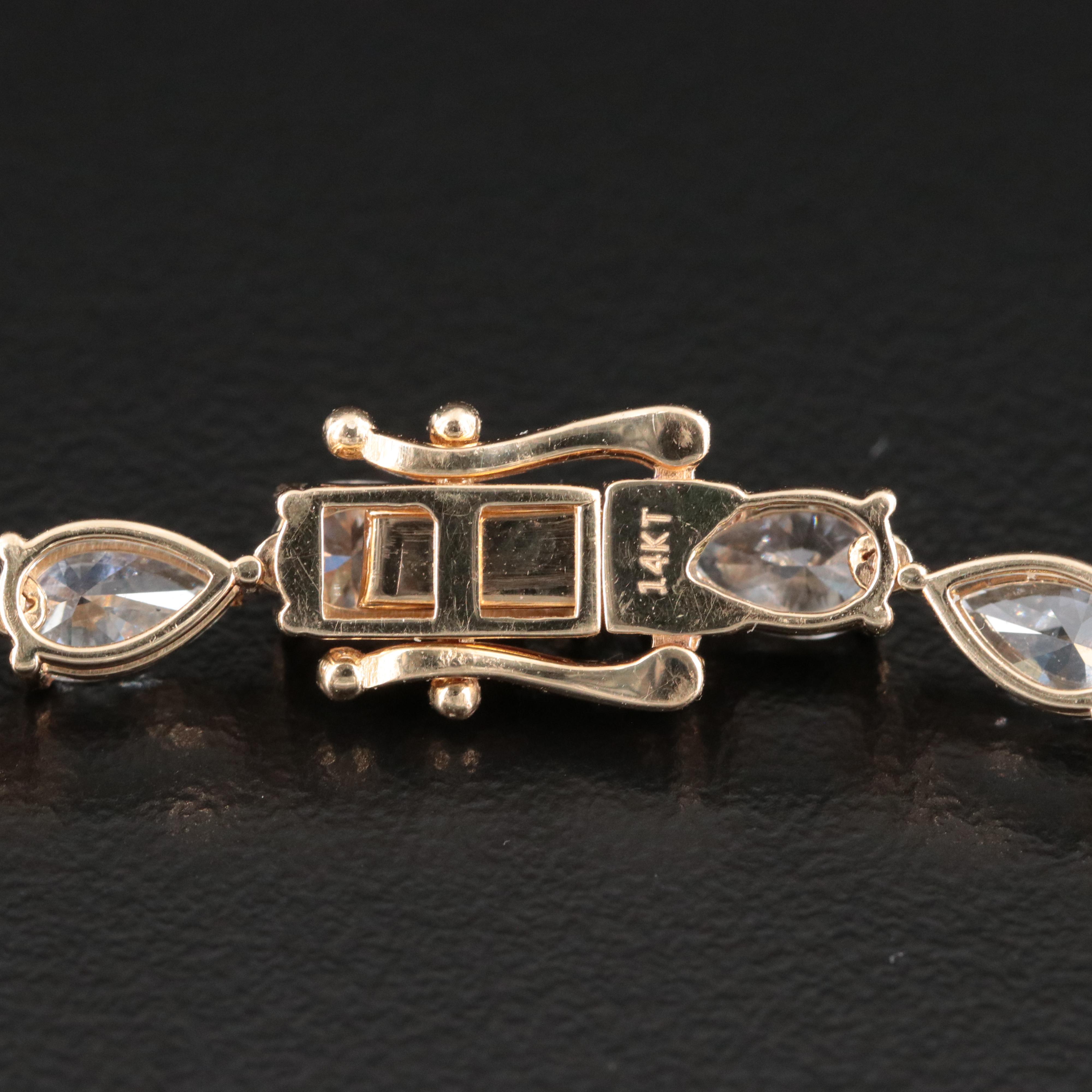 14K 28.34 CTW Lab Grown Diamond Necklace