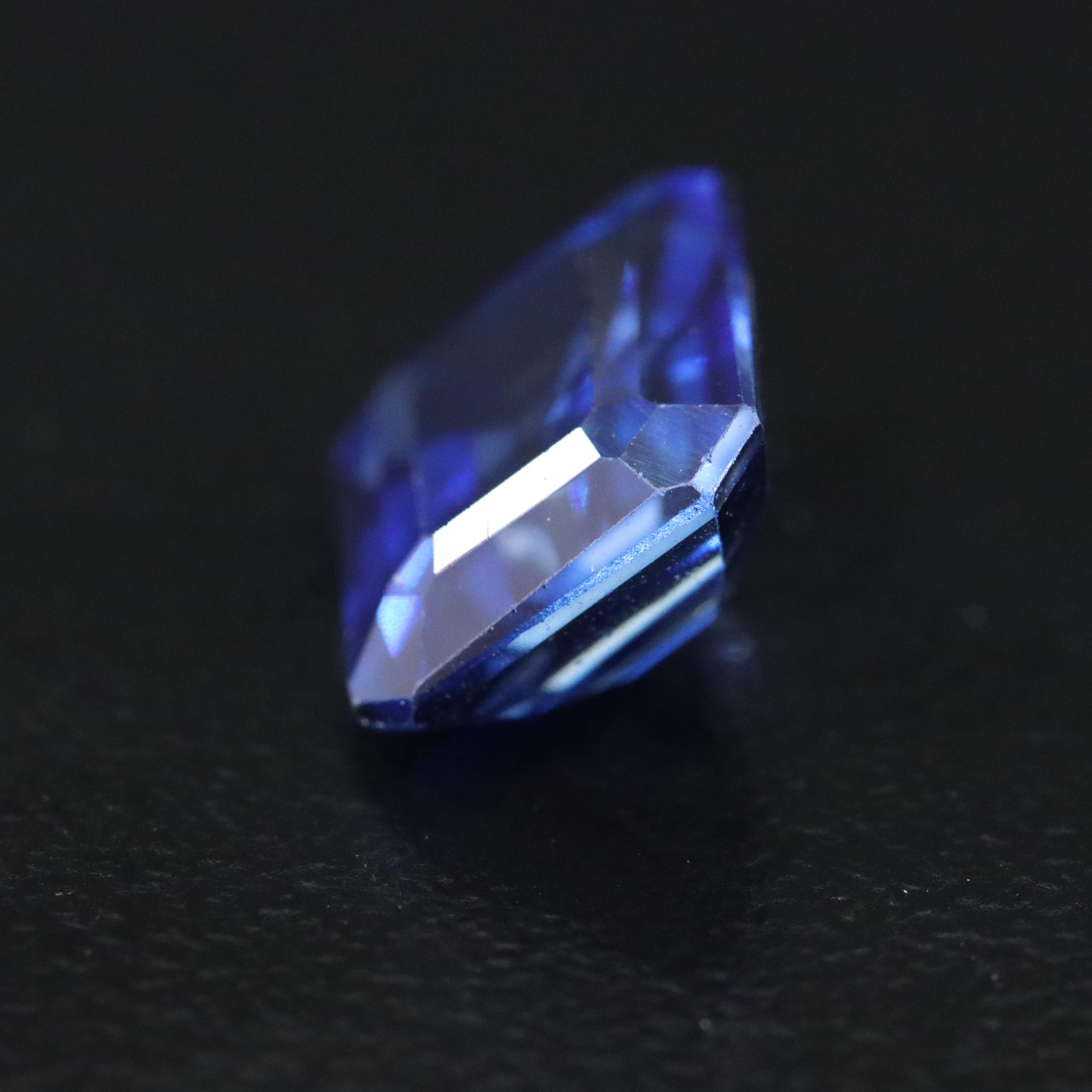 Loose 4.40 CT Lab Grown Sapphire