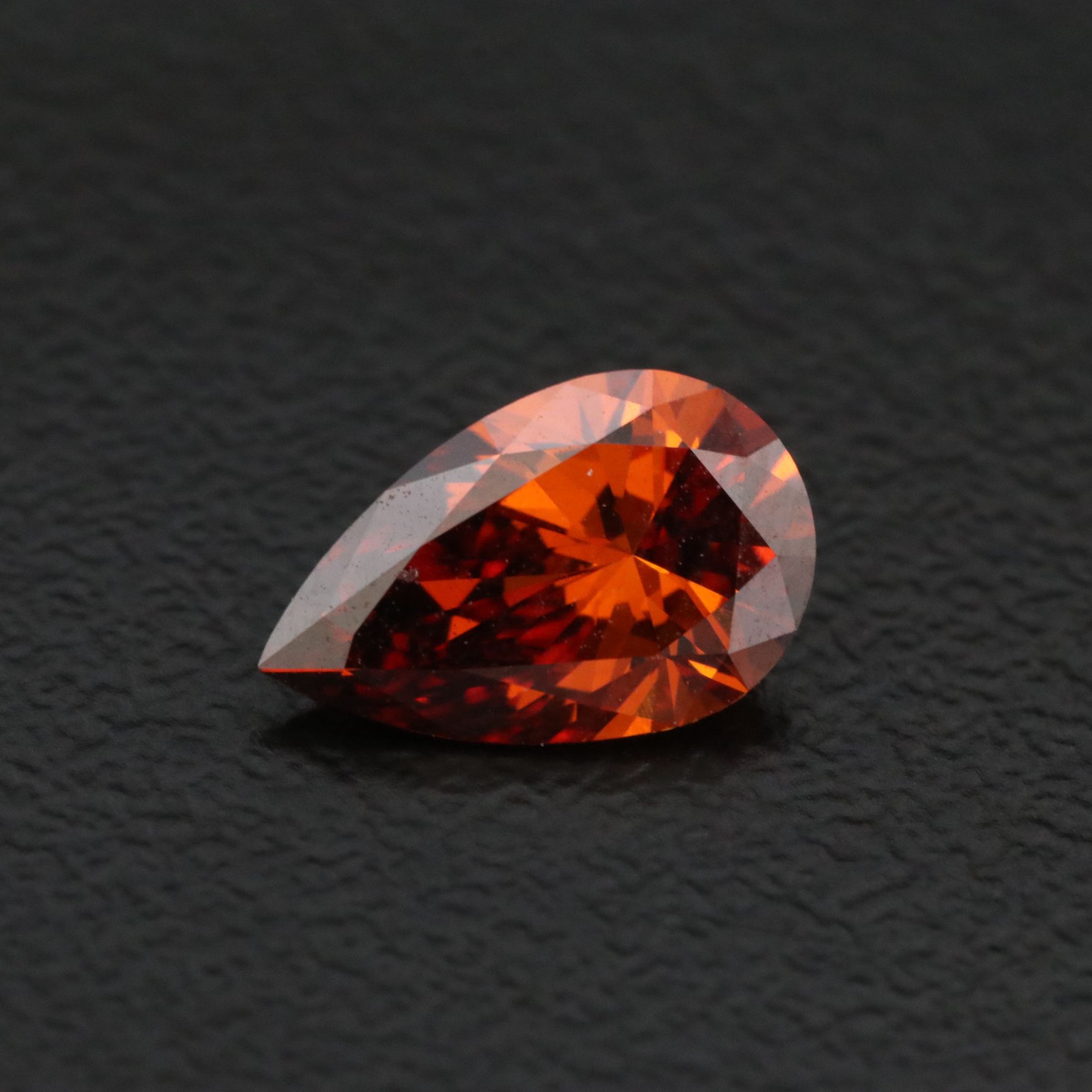 Loose 1.12 CT Fancy Vivid Orange Lab Grown Diamond with IGI Report