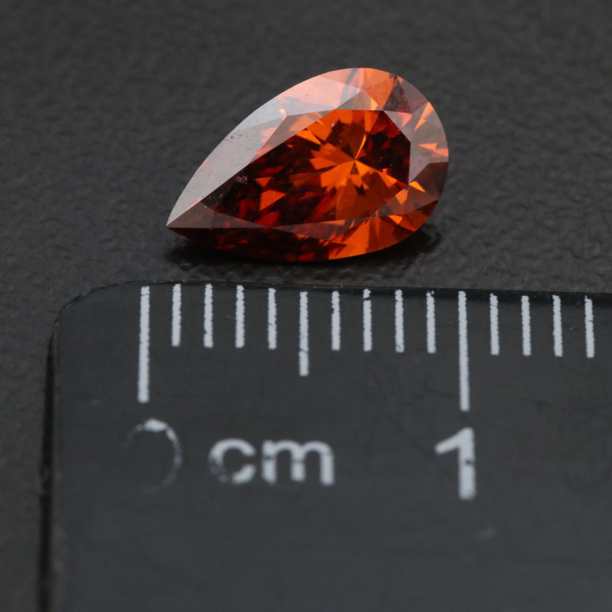 Loose 1.12 CT Fancy Vivid Orange Lab Grown Diamond with IGI Report