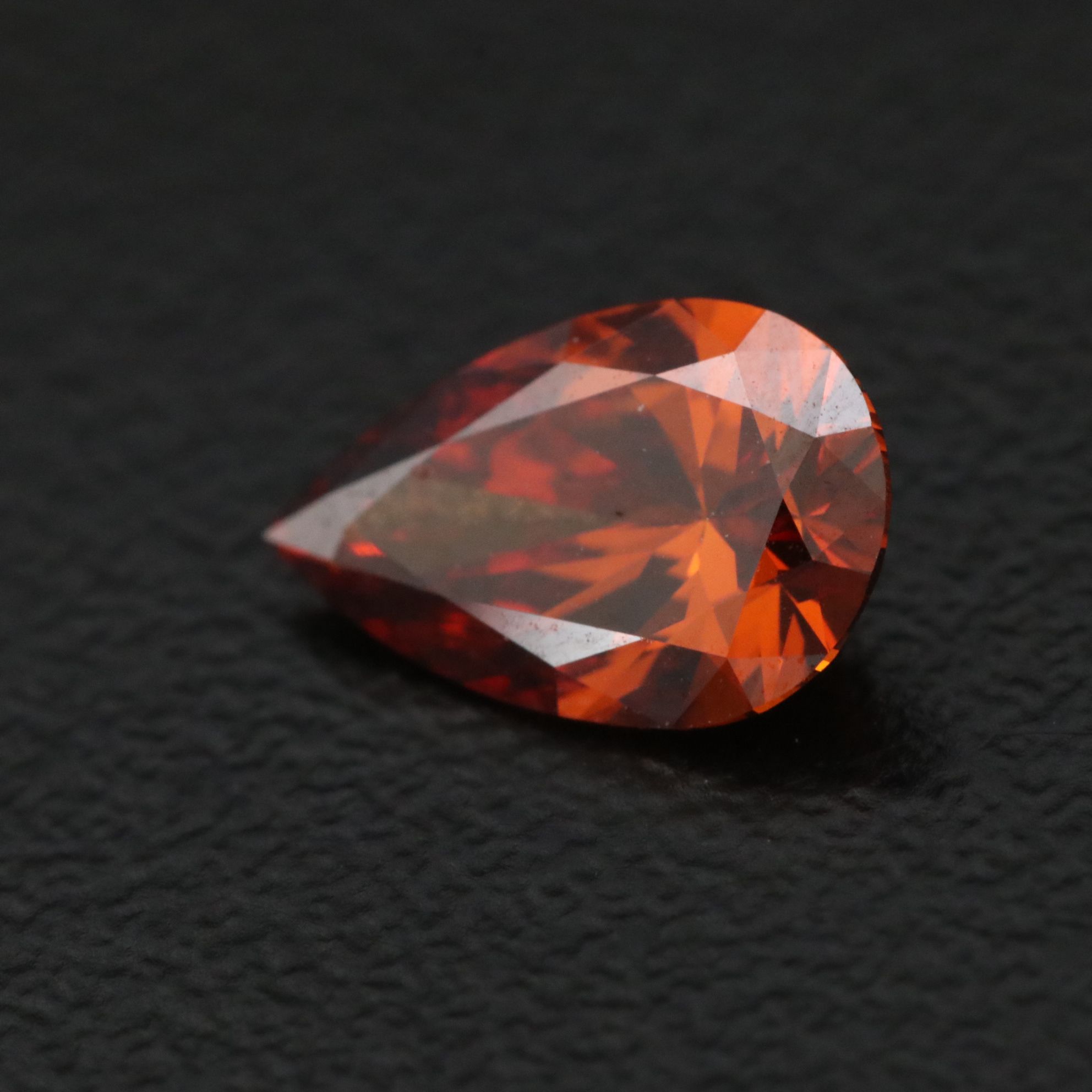 Loose 1.12 CT Fancy Vivid Orange Lab Grown Diamond with IGI Report