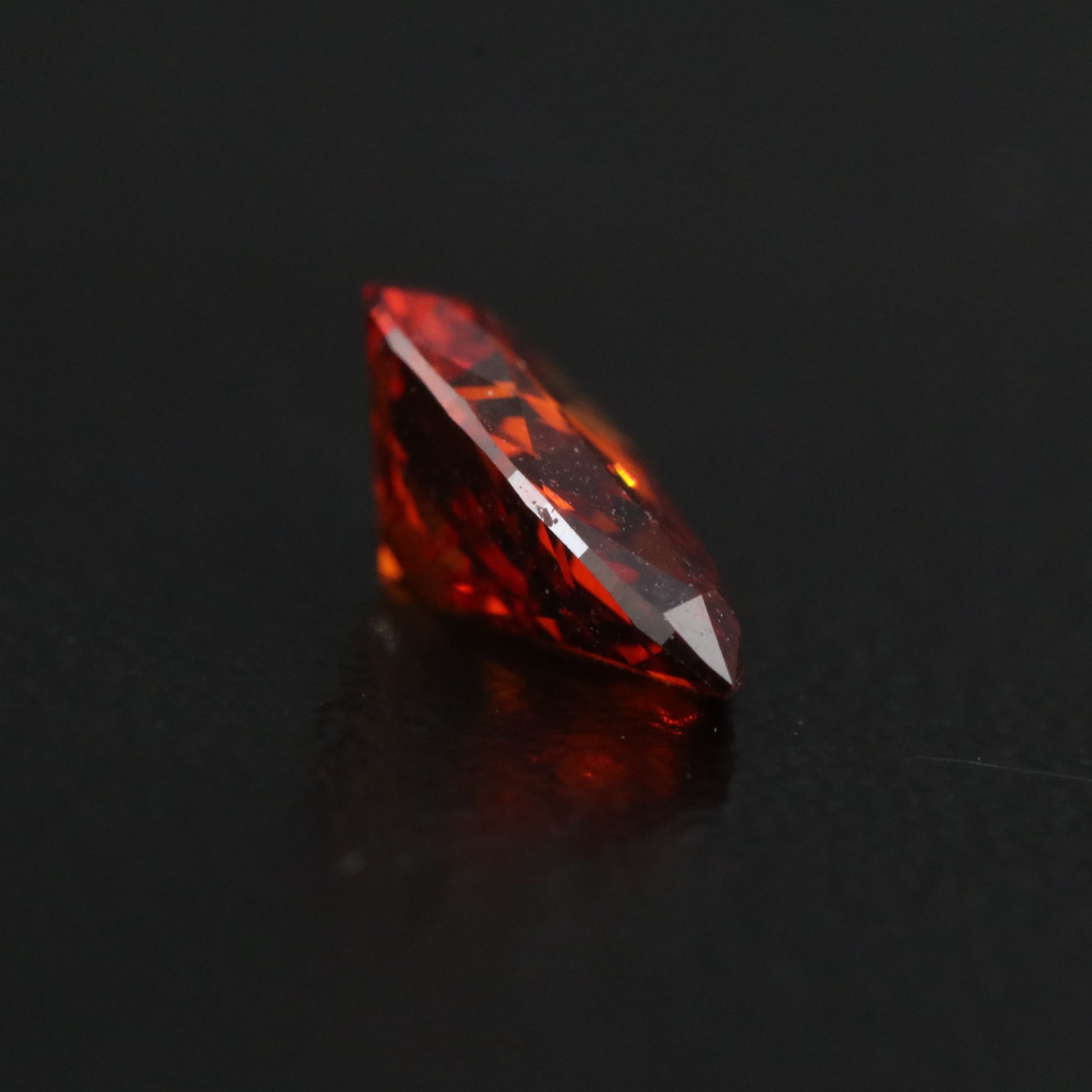 Loose 1.12 CT Fancy Vivid Orange Lab Grown Diamond with IGI Report