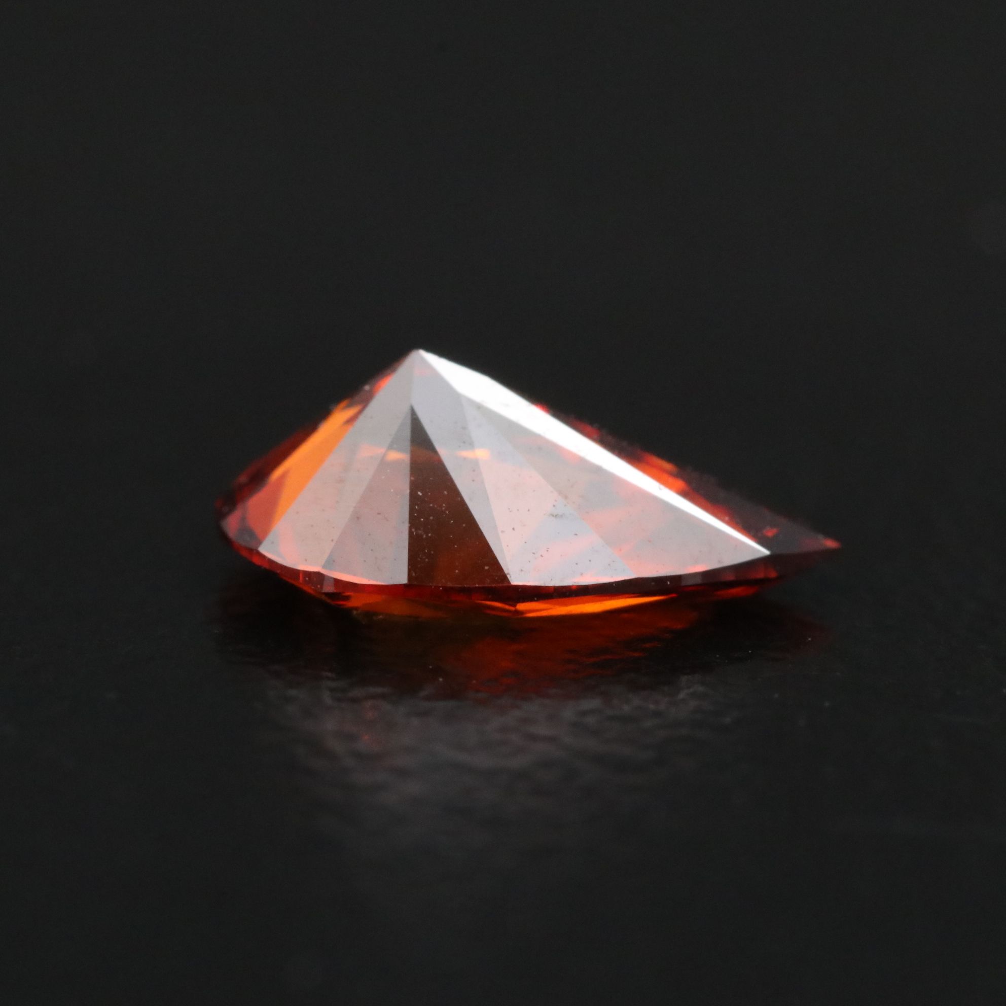 Loose 1.12 CT Fancy Vivid Orange Lab Grown Diamond with IGI Report