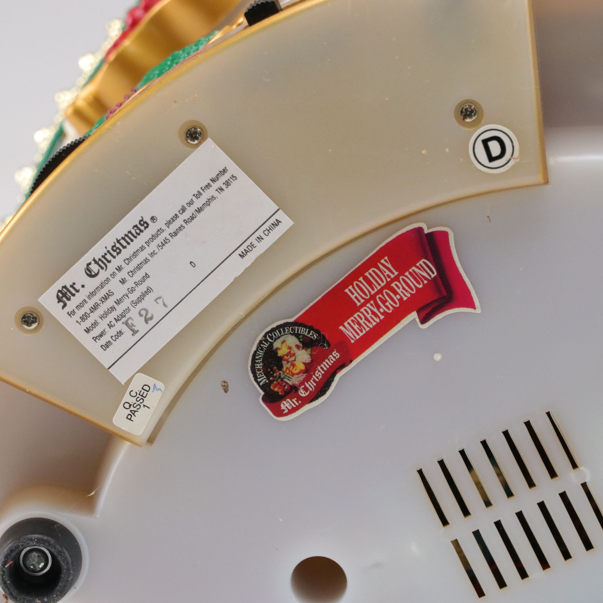 Mr. Christmas Holiday Merry-Go-Round Musical Carousel