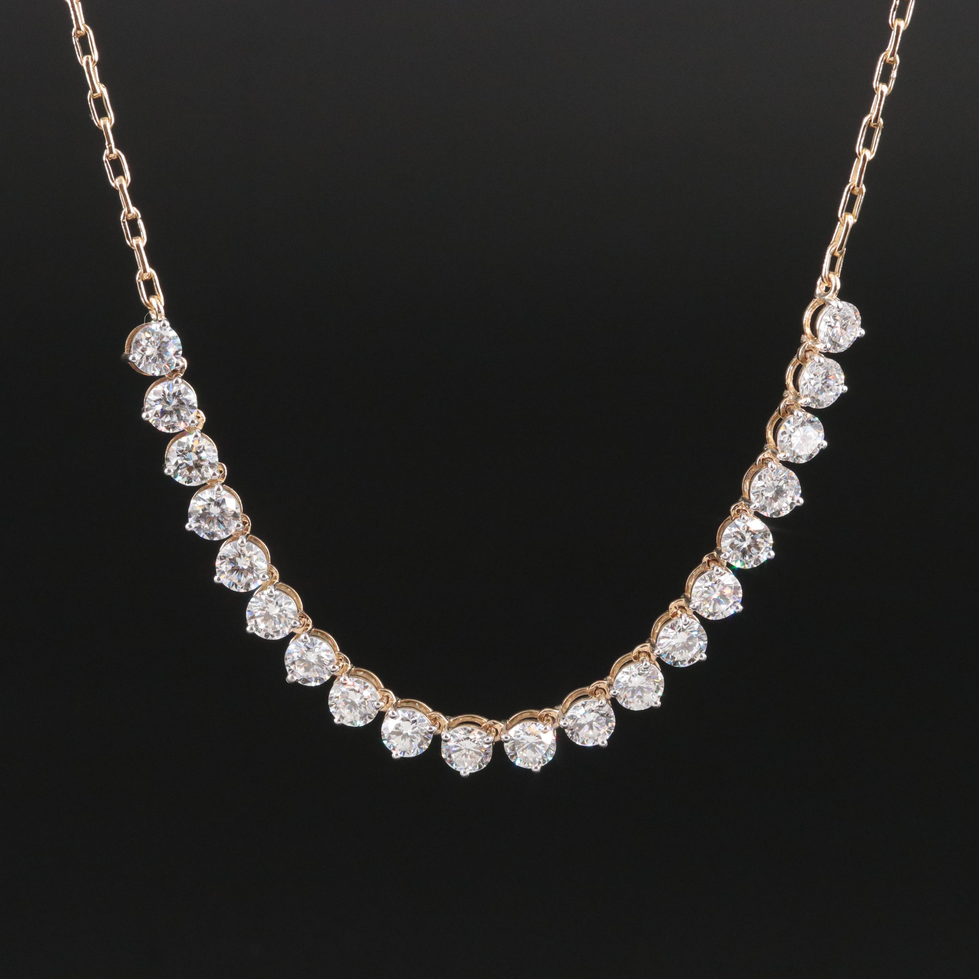 14K 5.75 CTW Lab Grown Diamond Necklace