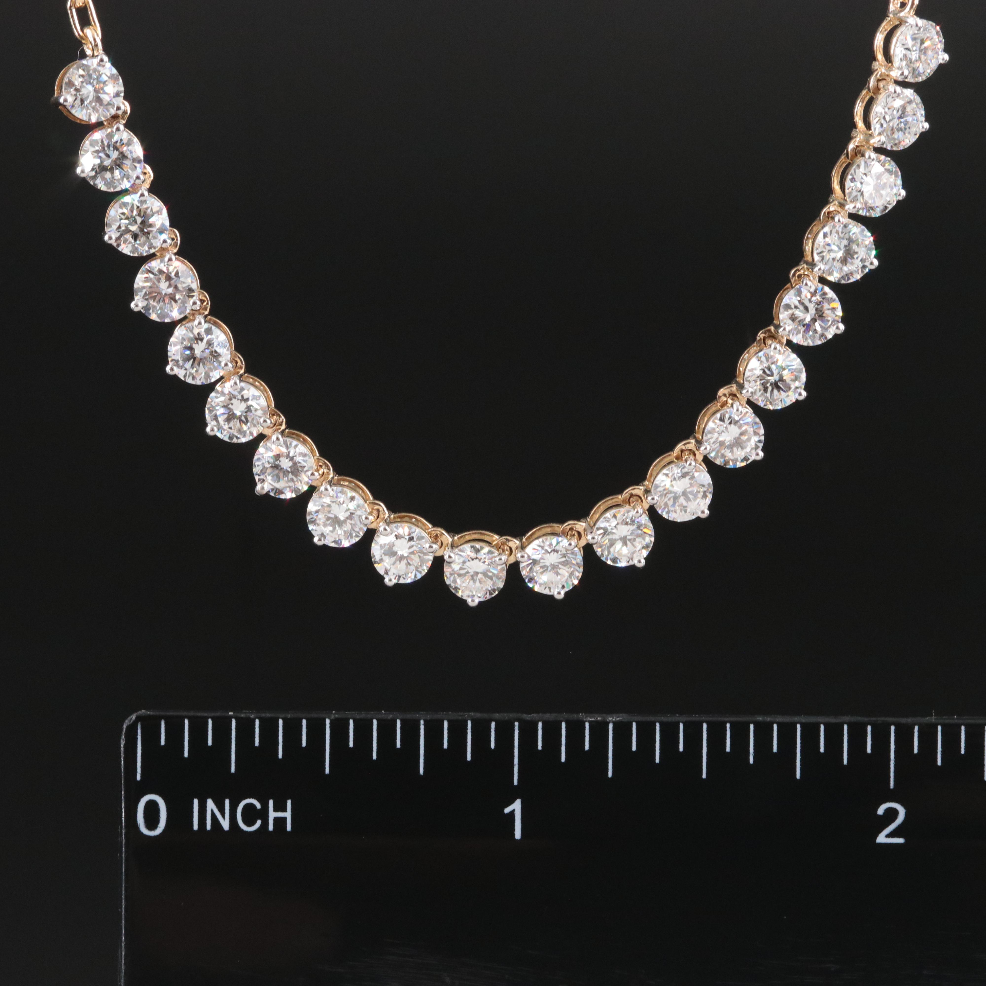 14K 5.75 CTW Lab Grown Diamond Necklace