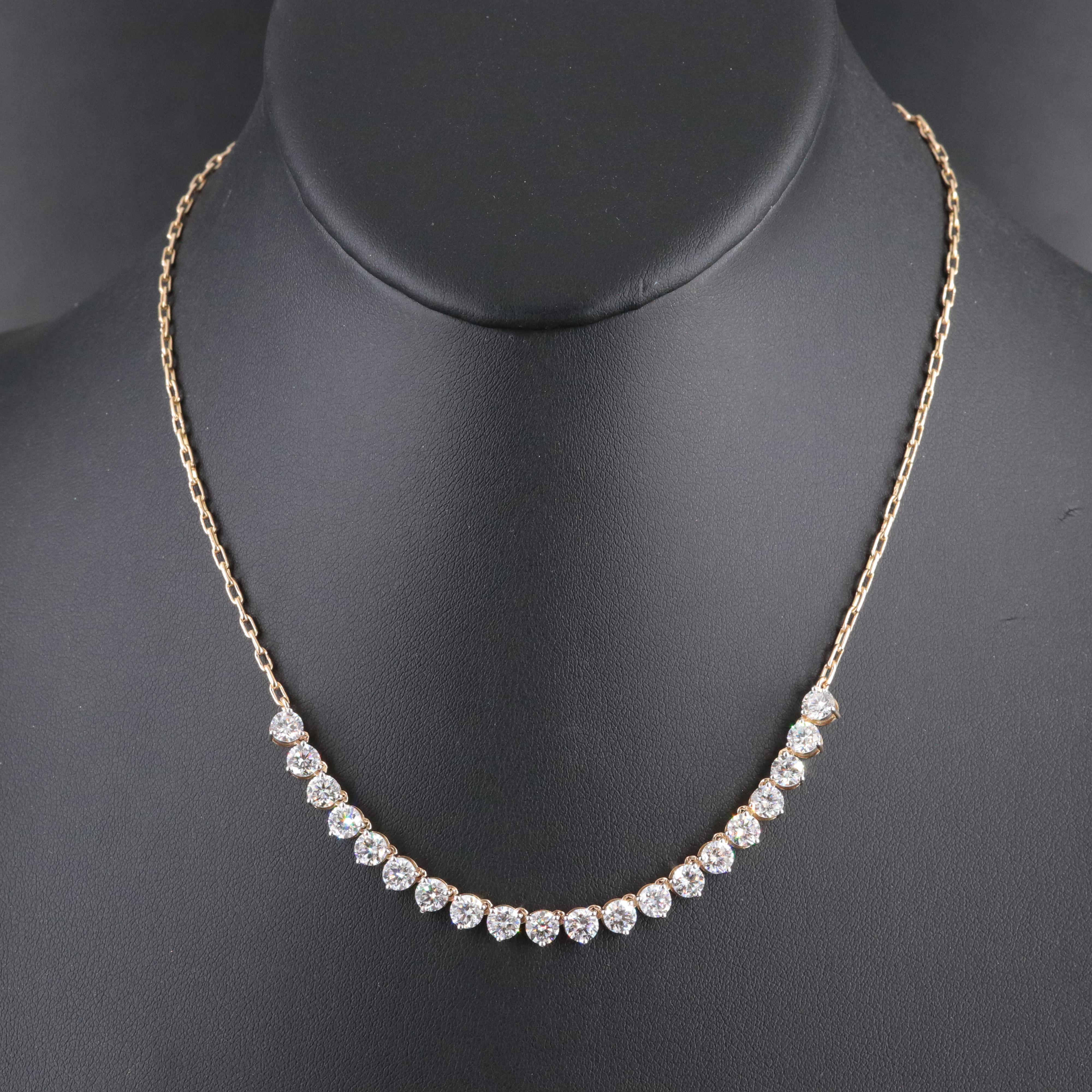 14K 5.75 CTW Lab Grown Diamond Necklace
