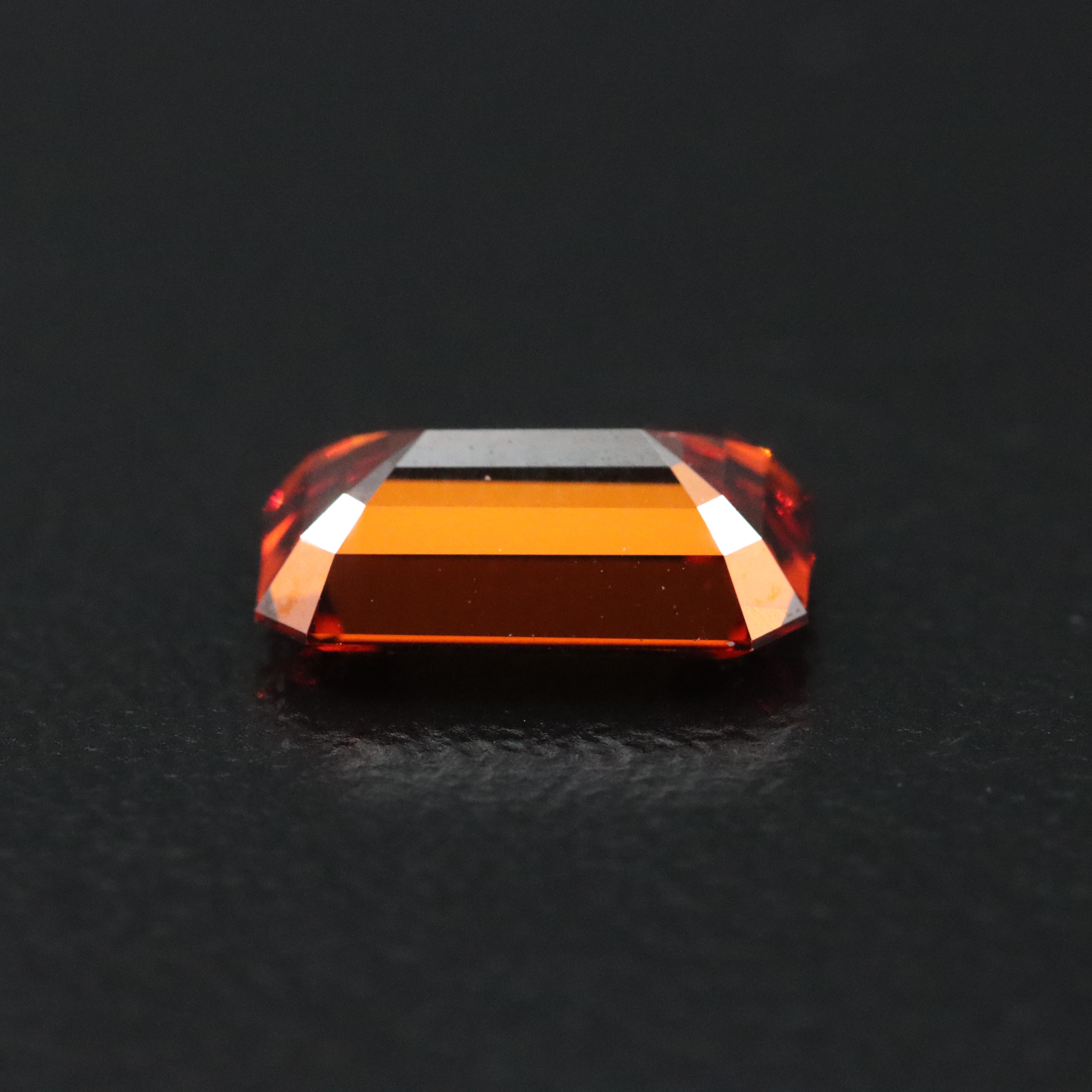 Loose 1.80 Lab Grown Fancy Orange Diamond with IGI Report