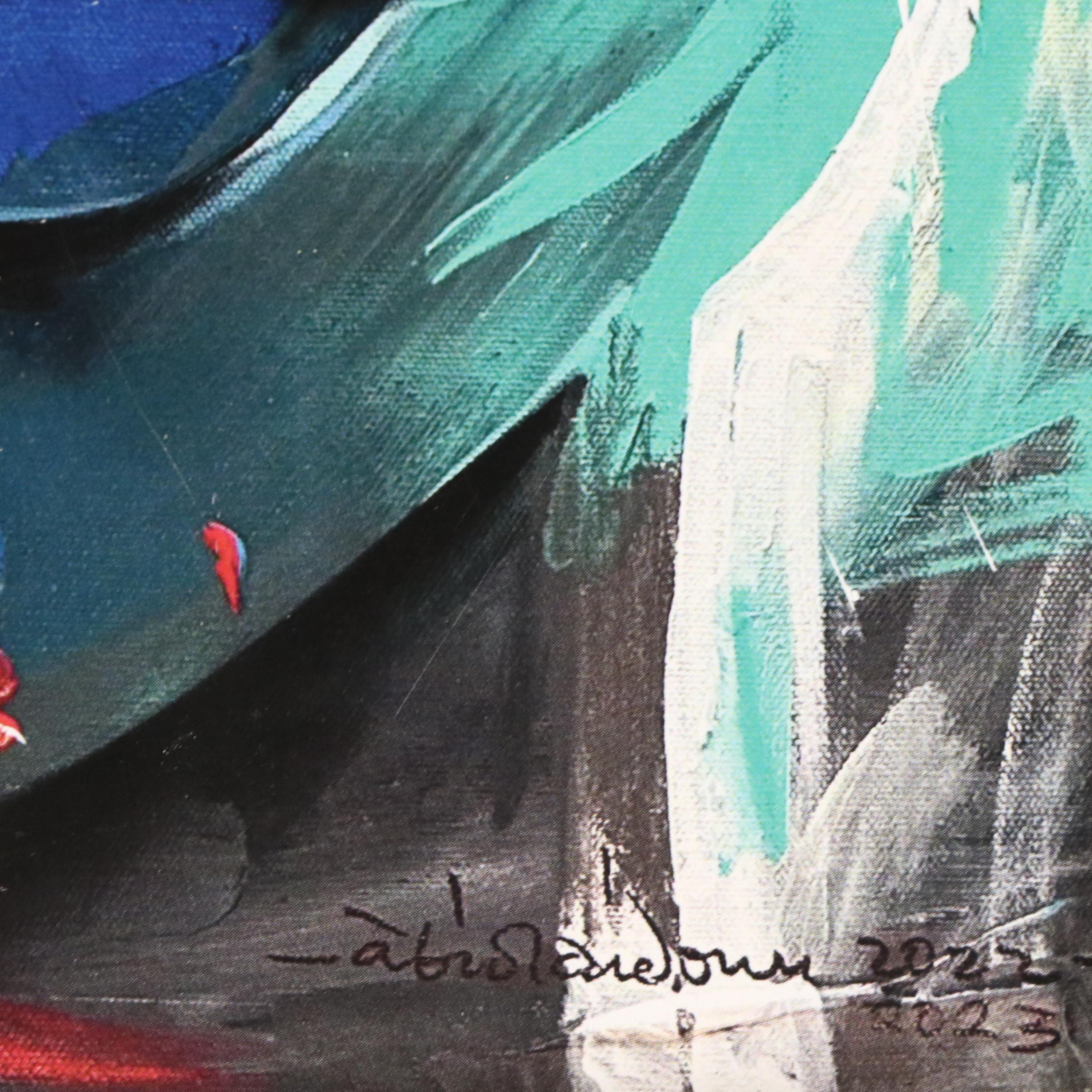 Abiola Idowu Digital Print of Stylized Portrait, 2025