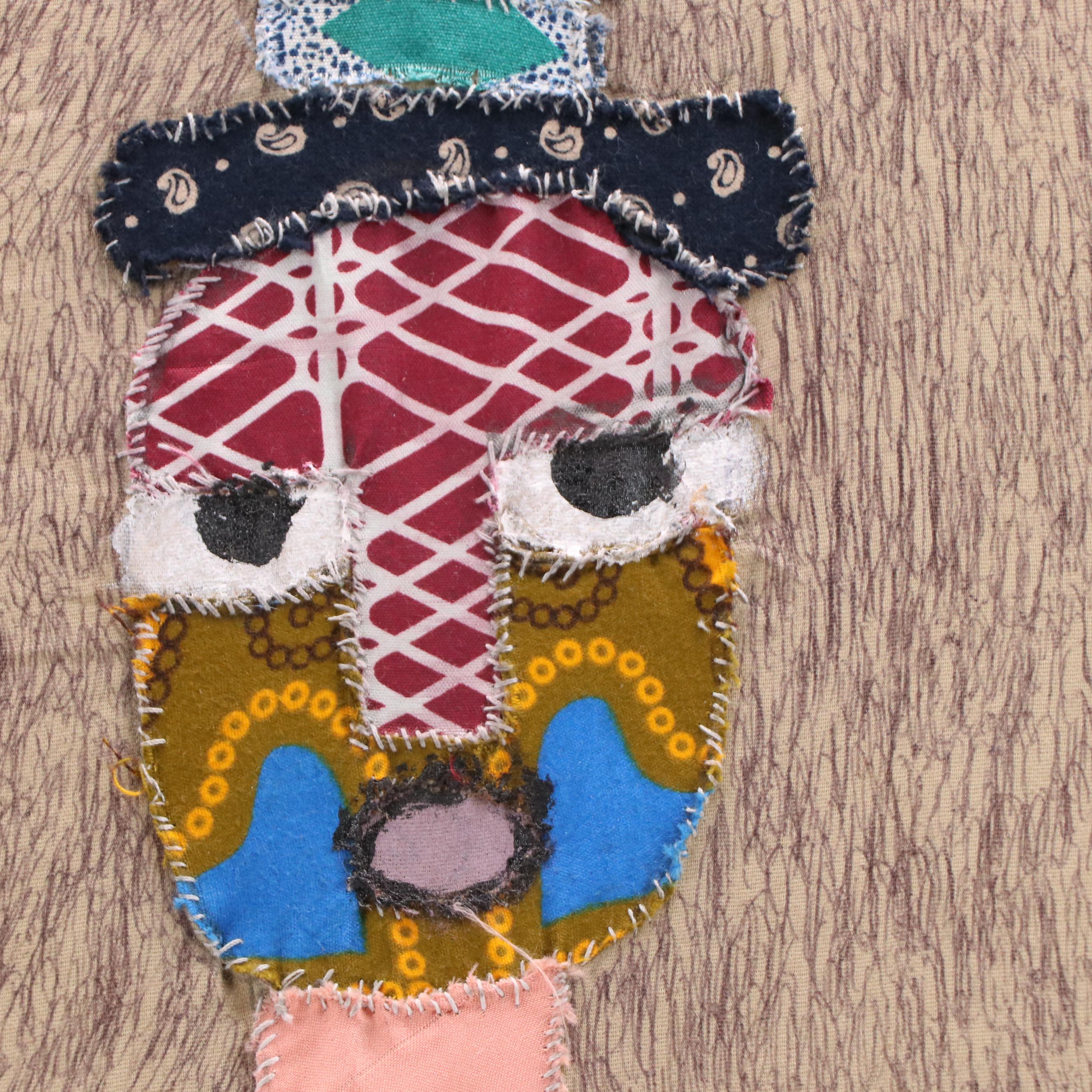 Kayode Buraimoh Stylized Mixed Media Collage "Asogbo," 2018