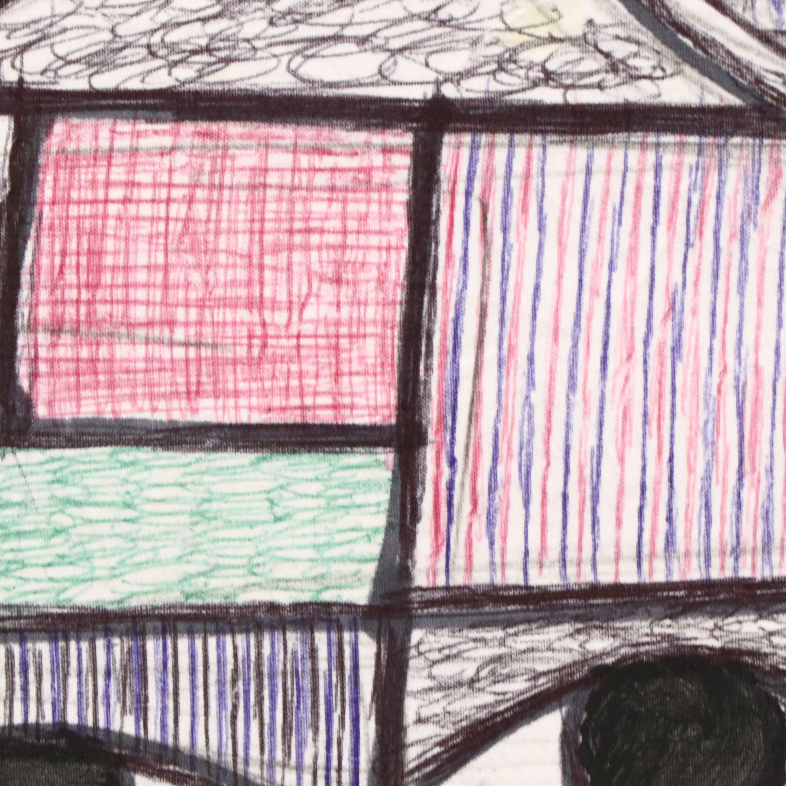 Kayode Buraimoh Mixed Media Painting "Collection of Faces," 2025