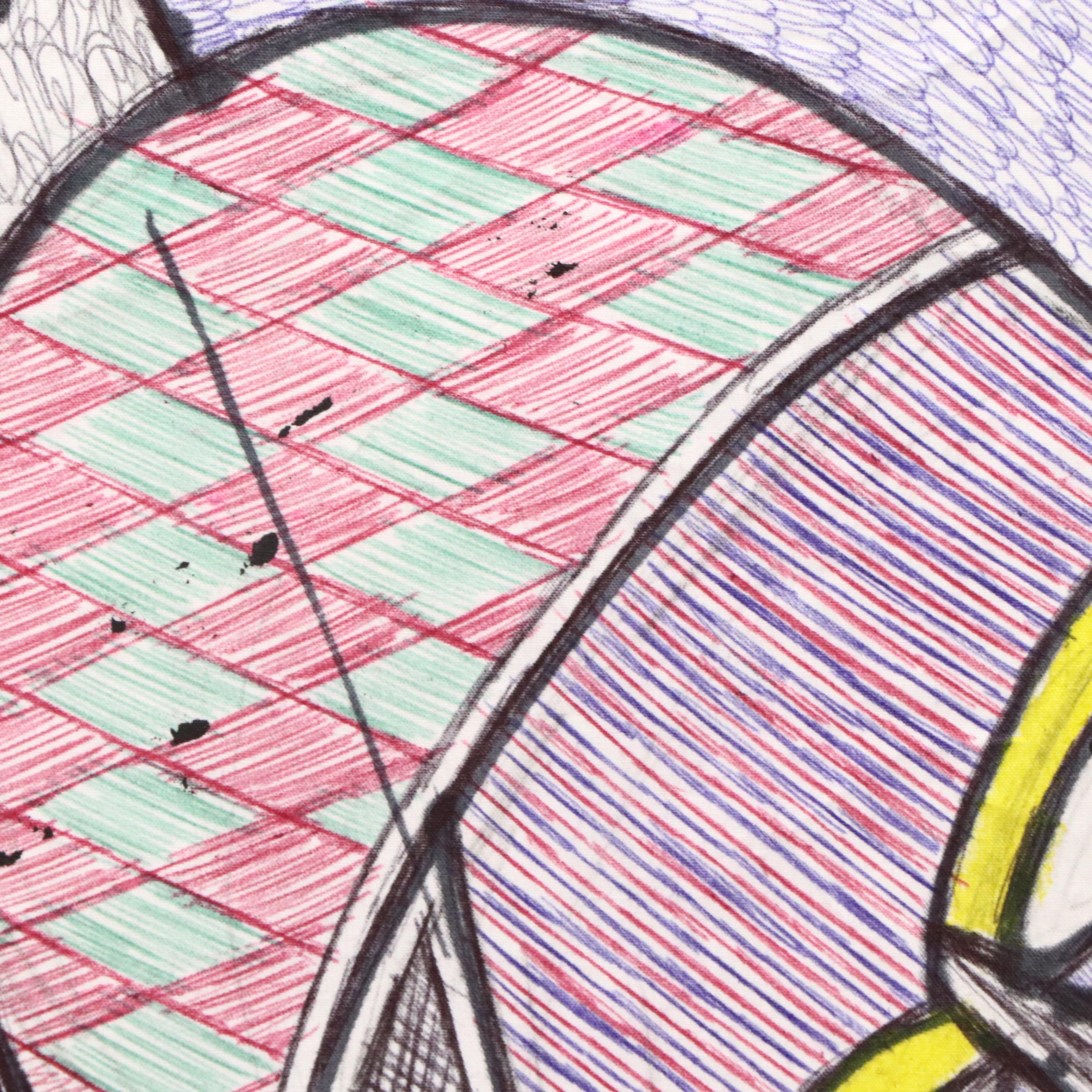 Kayode Buraimoh Mixed Media Painting of Mother Holding Baby, 2025