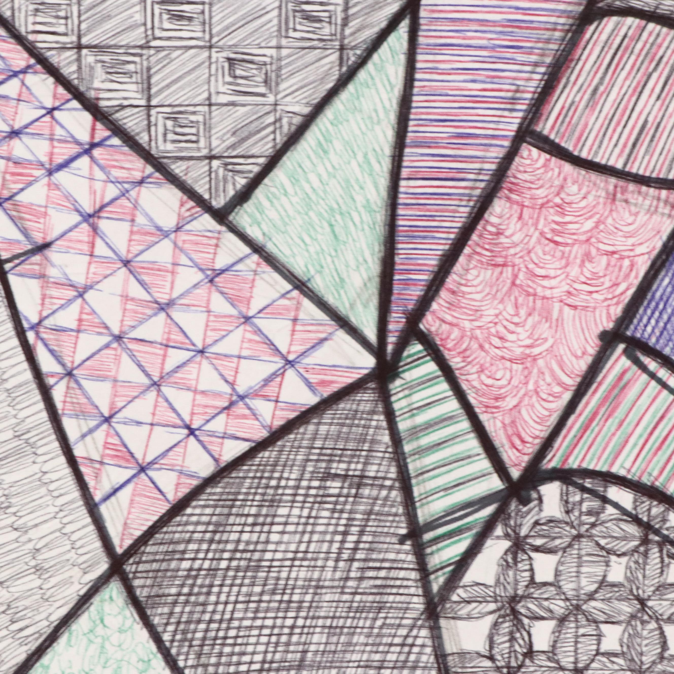 Kayode Buraimoh Mixed Media Painting of Mother Holding Baby, 2025