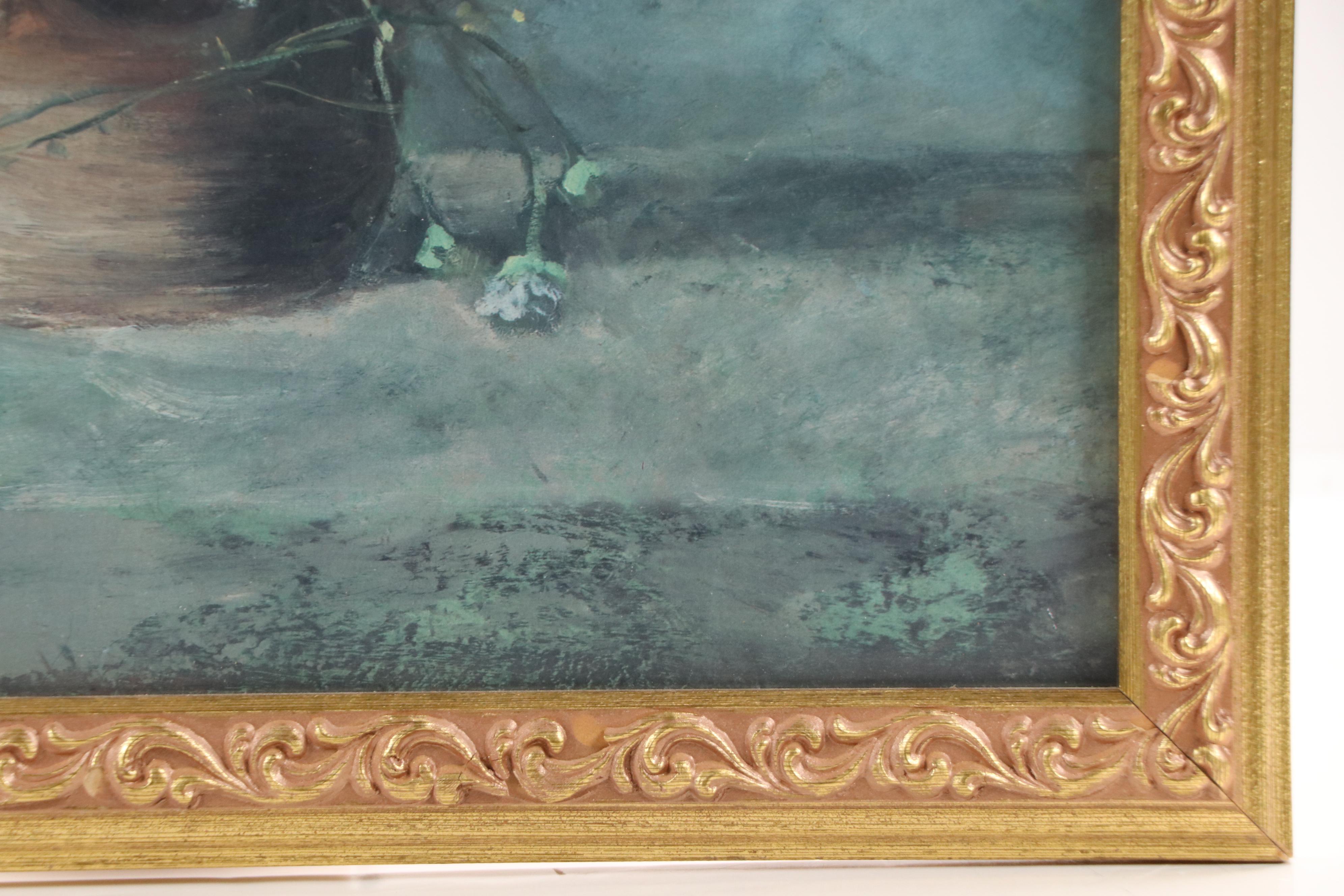 After Pierre-Auguste Renoir Offset Lithograph "Flowers in a Vase," Late 20th C.