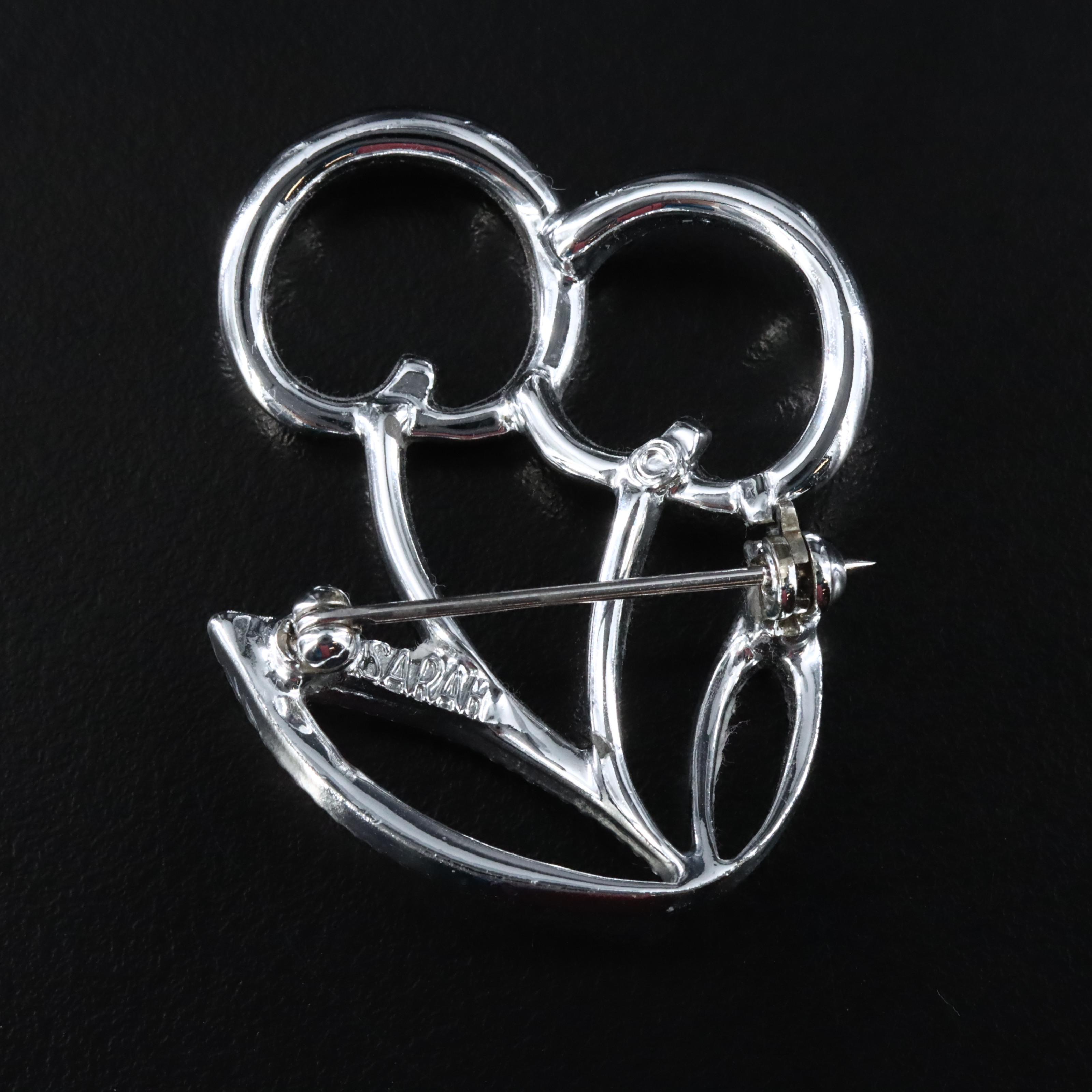 Sarah Coventry Cherry Brooch