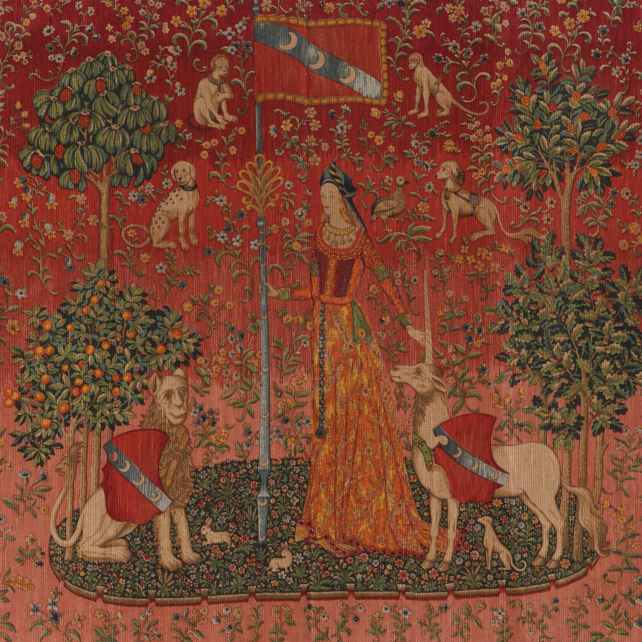 After The Lady and the Unicorn Machine Printed Wall Panel