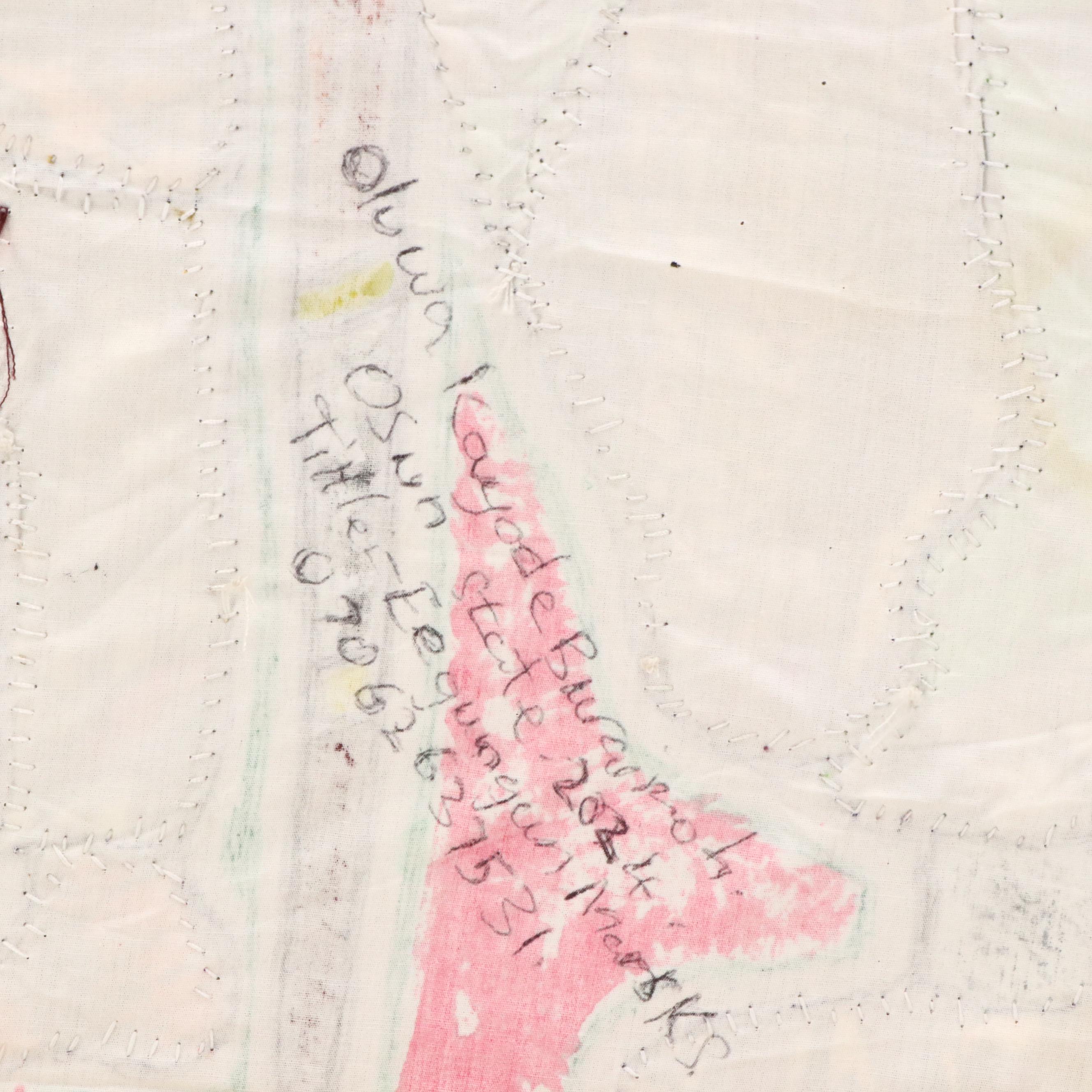 Kayode Buraimoh Stylized Figures Mixed Media Collage "Egungun Masks," 2024