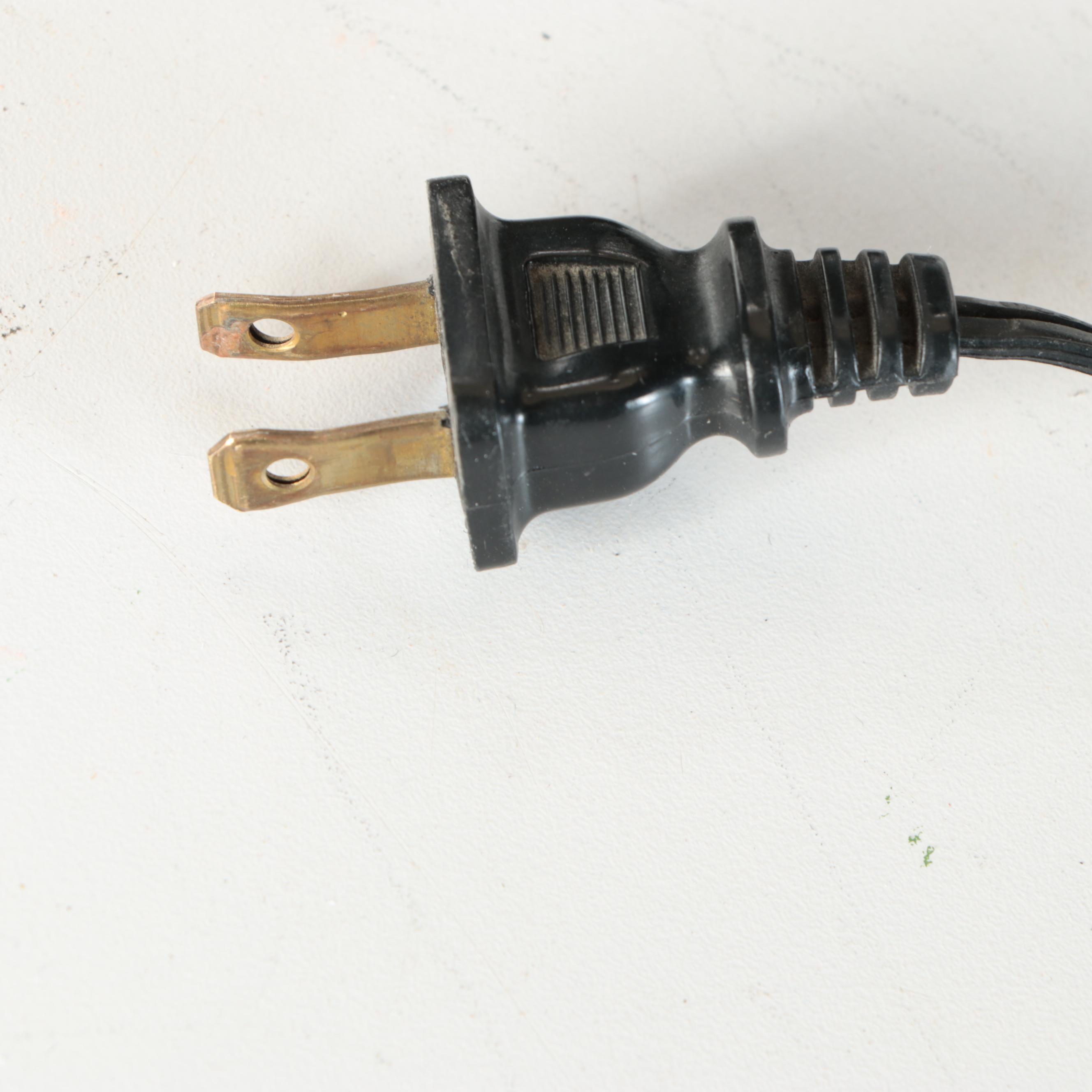 Frederick Cooper Bronze Flying Cranes Table Lamp with Coolie Shade