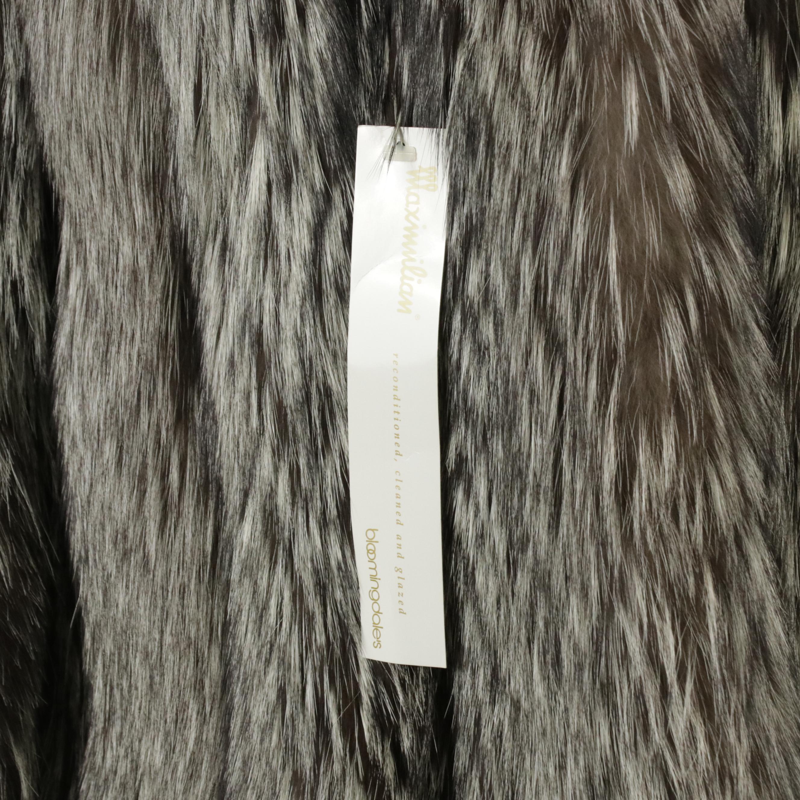Silver Fox Fur Fox Mid-Length Coat by Goldin Feldman