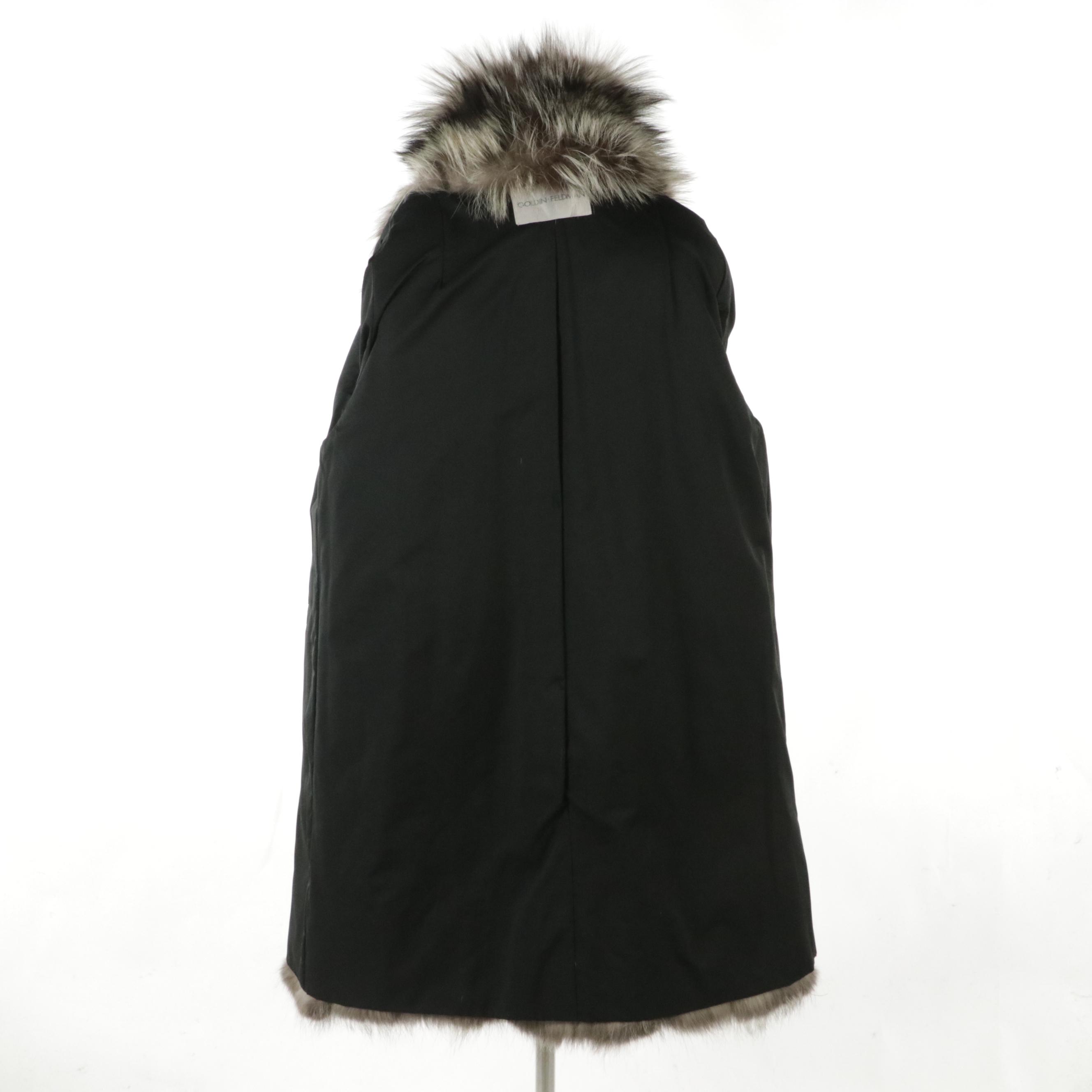 Silver Fox Fur Fox Mid-Length Coat by Goldin Feldman