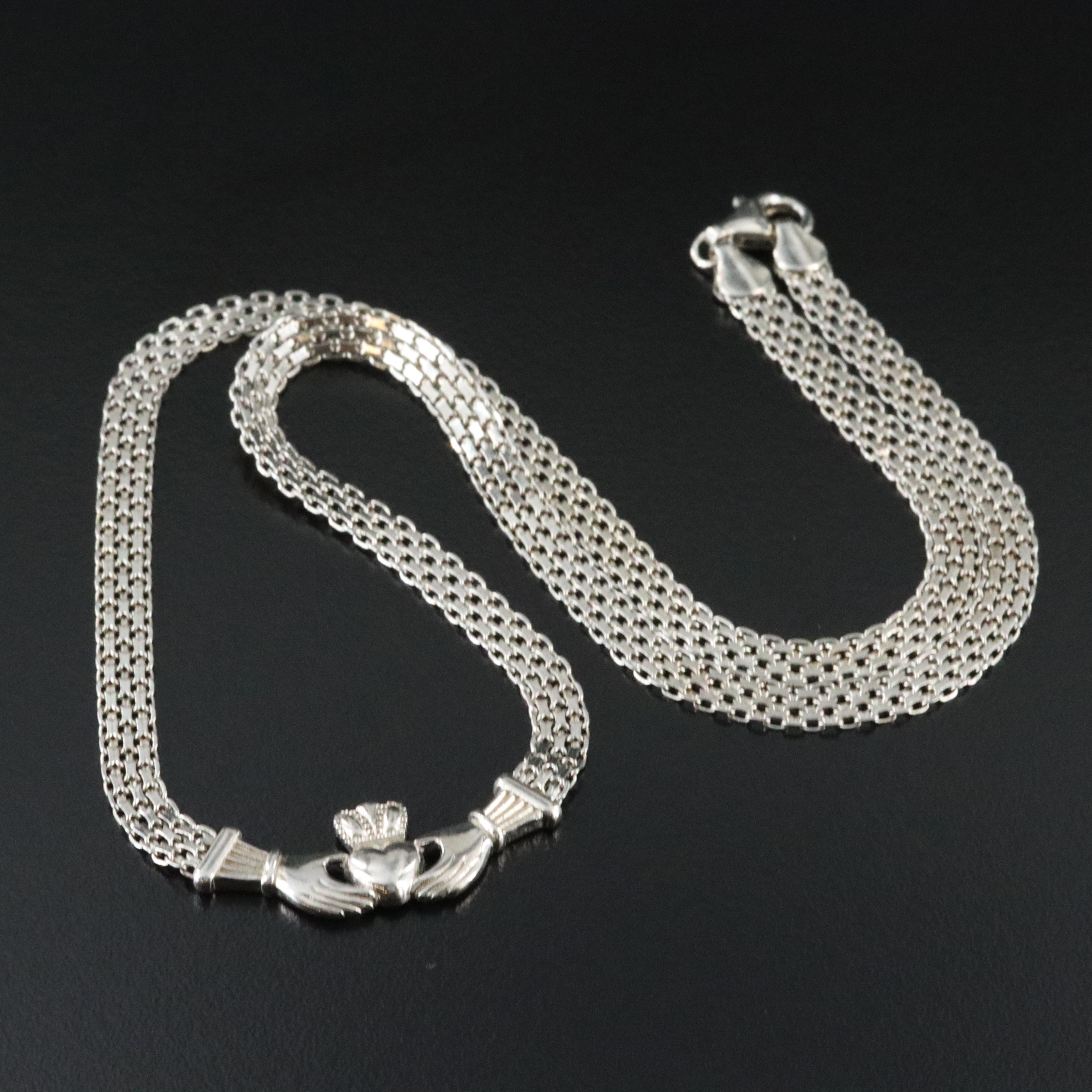 Sterling Claddagh Necklace