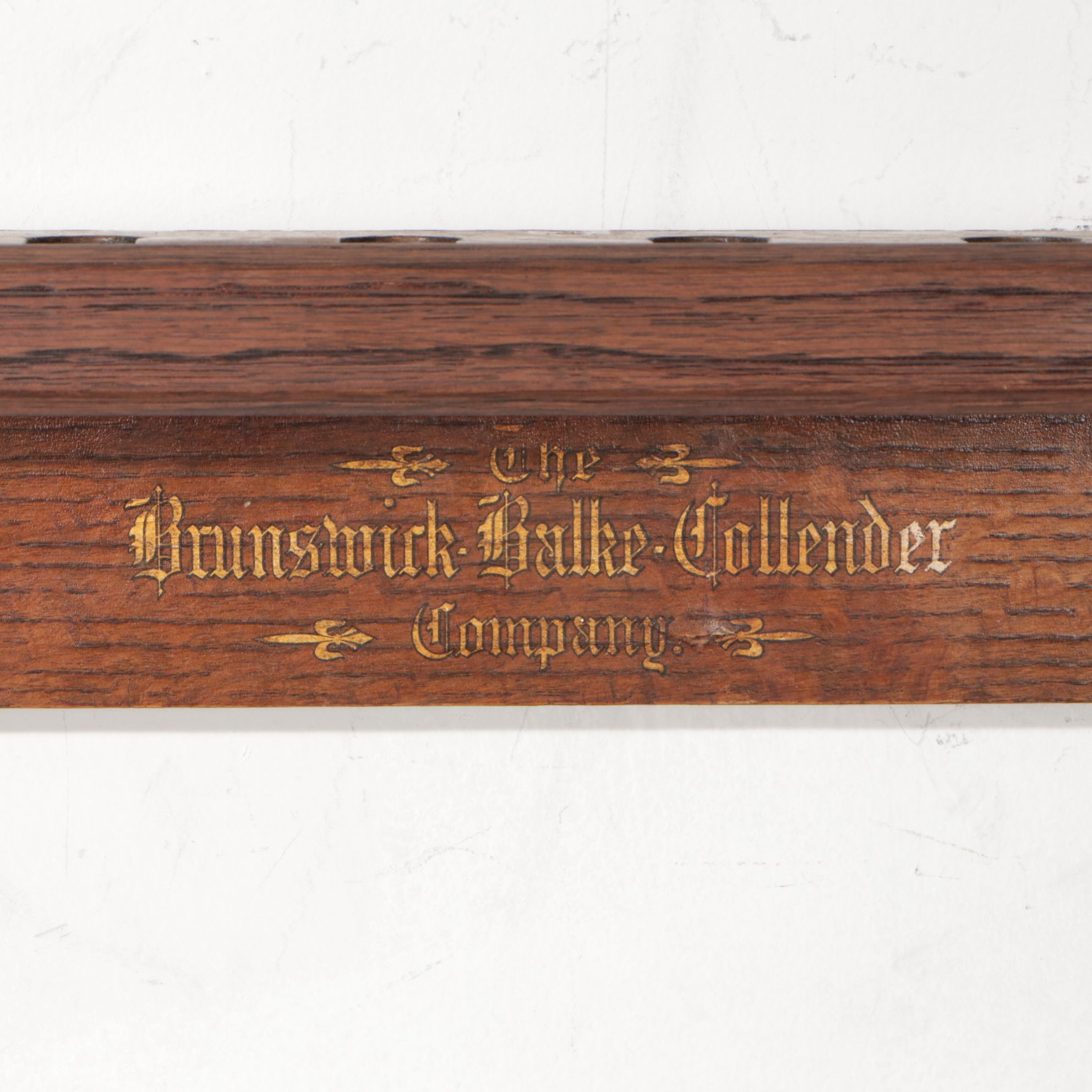 Brunswick-Balke-Collender Pool Cue Wall Rack