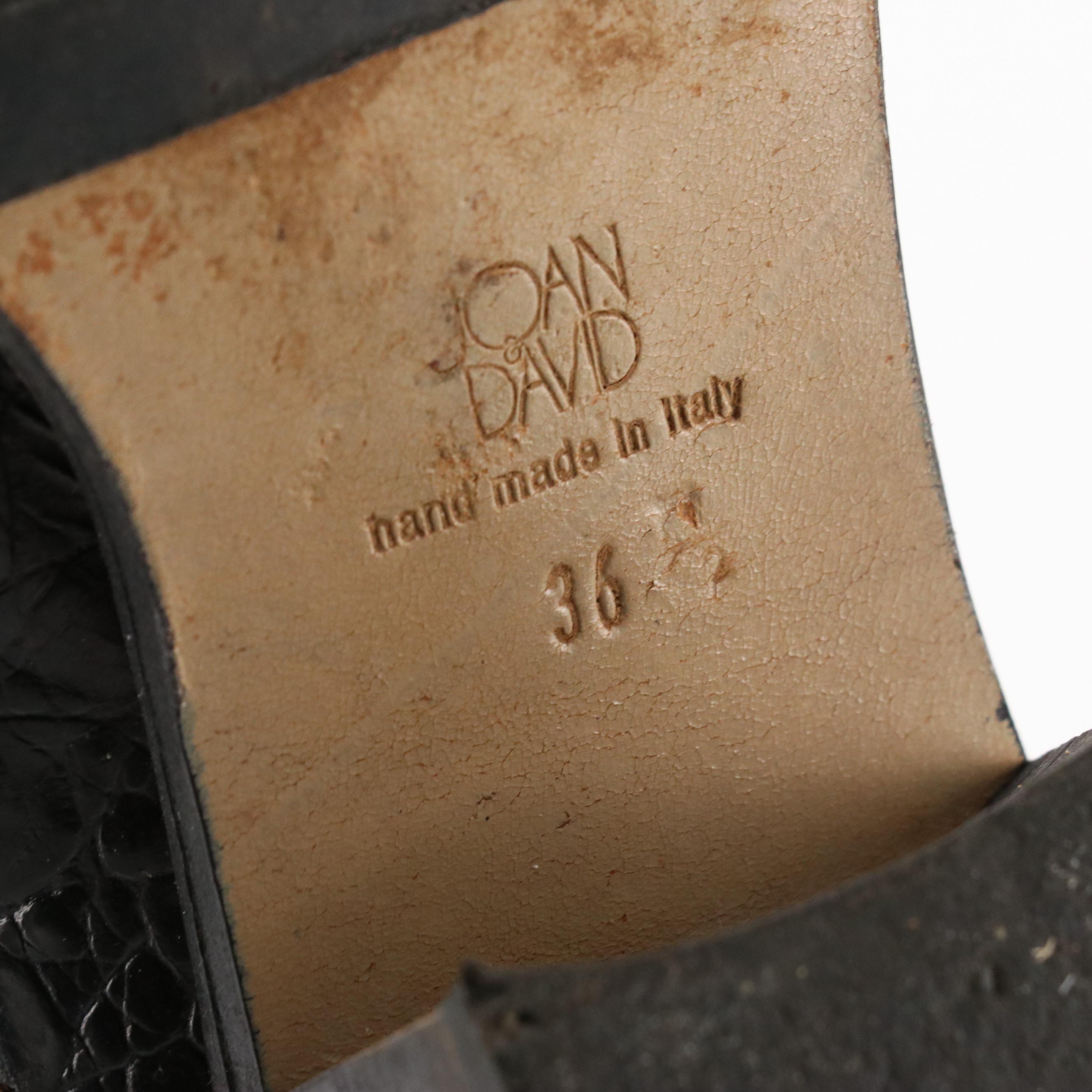 Joan & David Vintage Burgundy Leather Boots with Croc Accents, Sam & Libby Boots