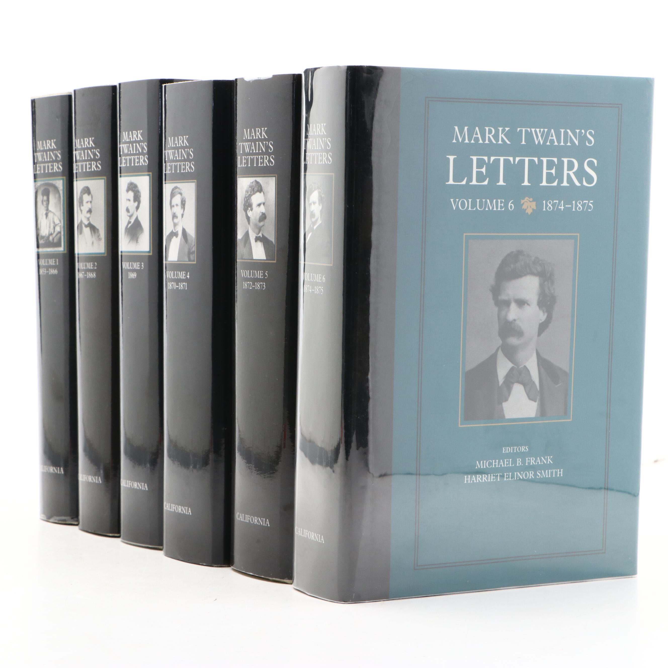 "Mark Twain's Letters" Six-Volume Set by Michael B. Frank