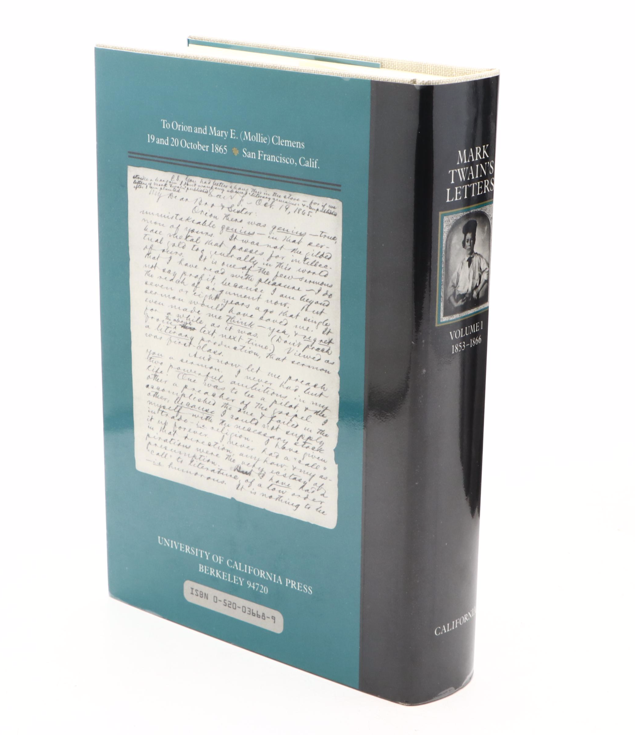 "Mark Twain's Letters" Six-Volume Set by Michael B. Frank