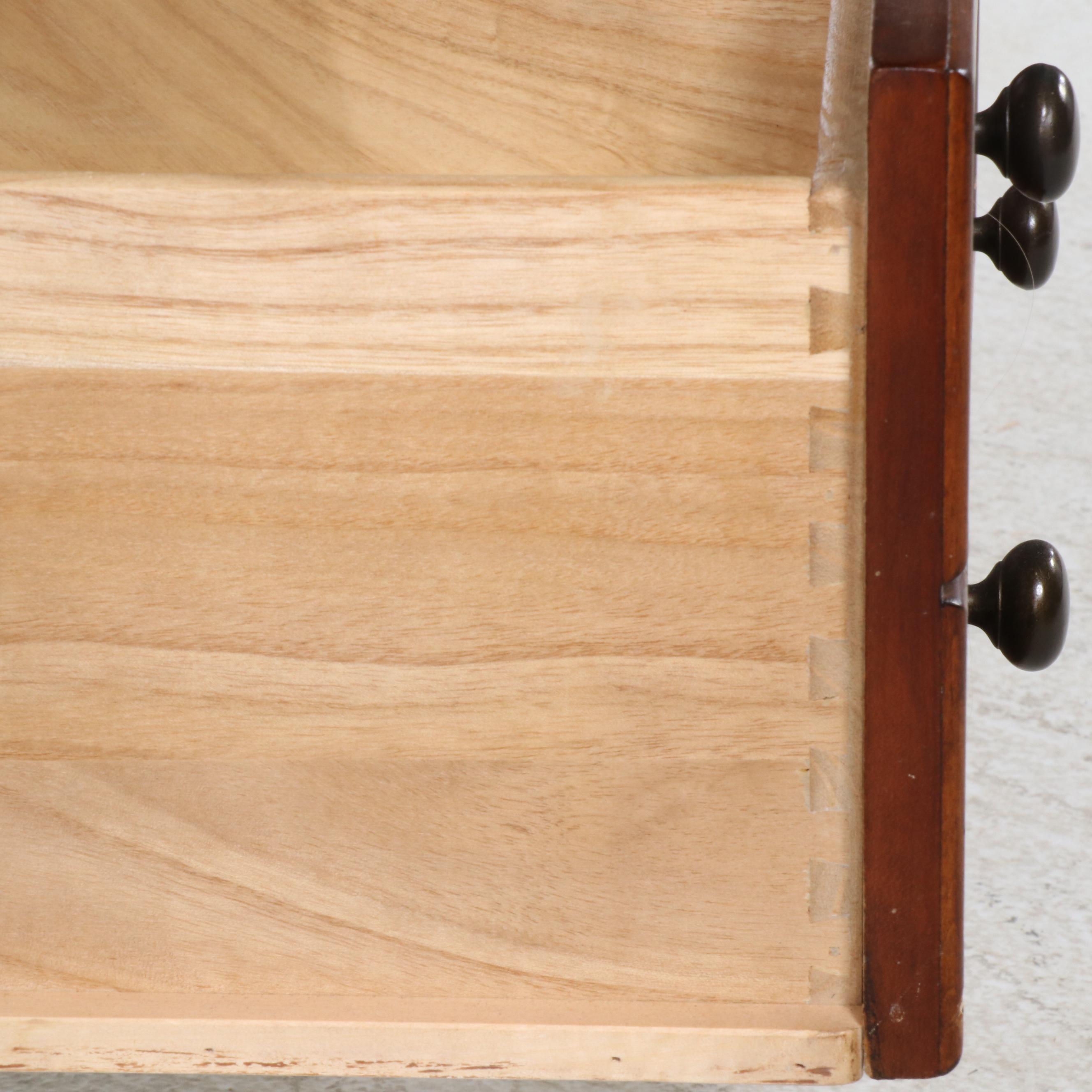 Contemporary Mission Style Cherry Finish Coffee Table with Drawer