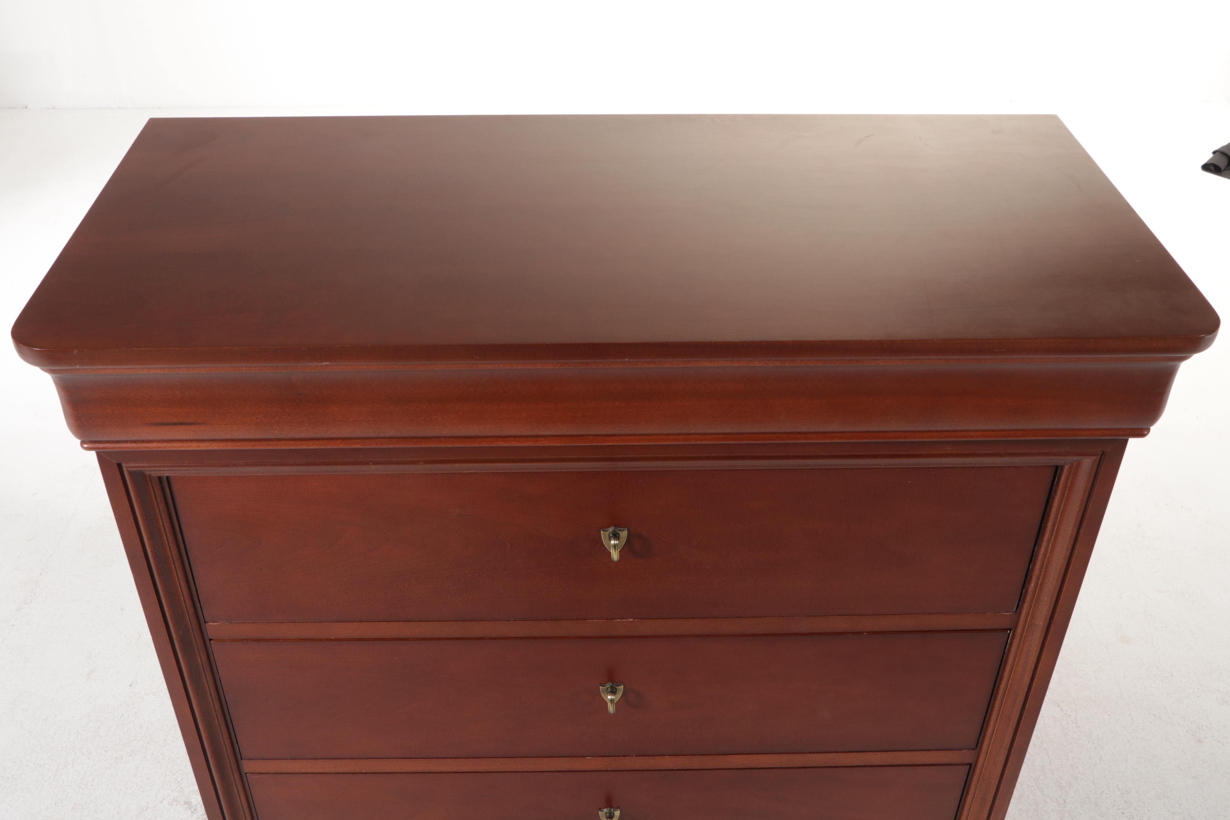 Impressions by Thomasville Louis Philippe Style Cherry Chest of Drawers