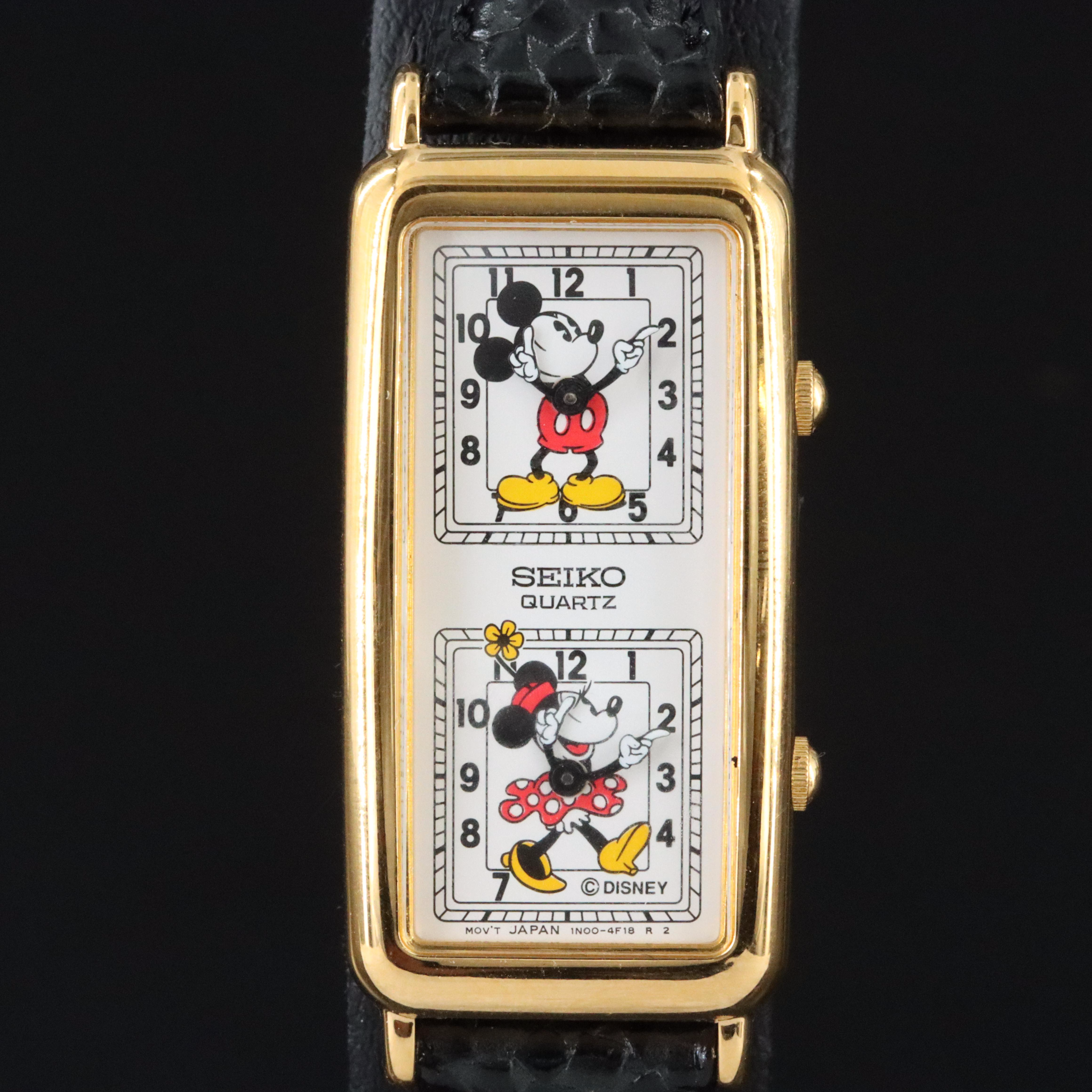 Seiko Mickey & Minnie Dual Time Seiko Quartz Watch