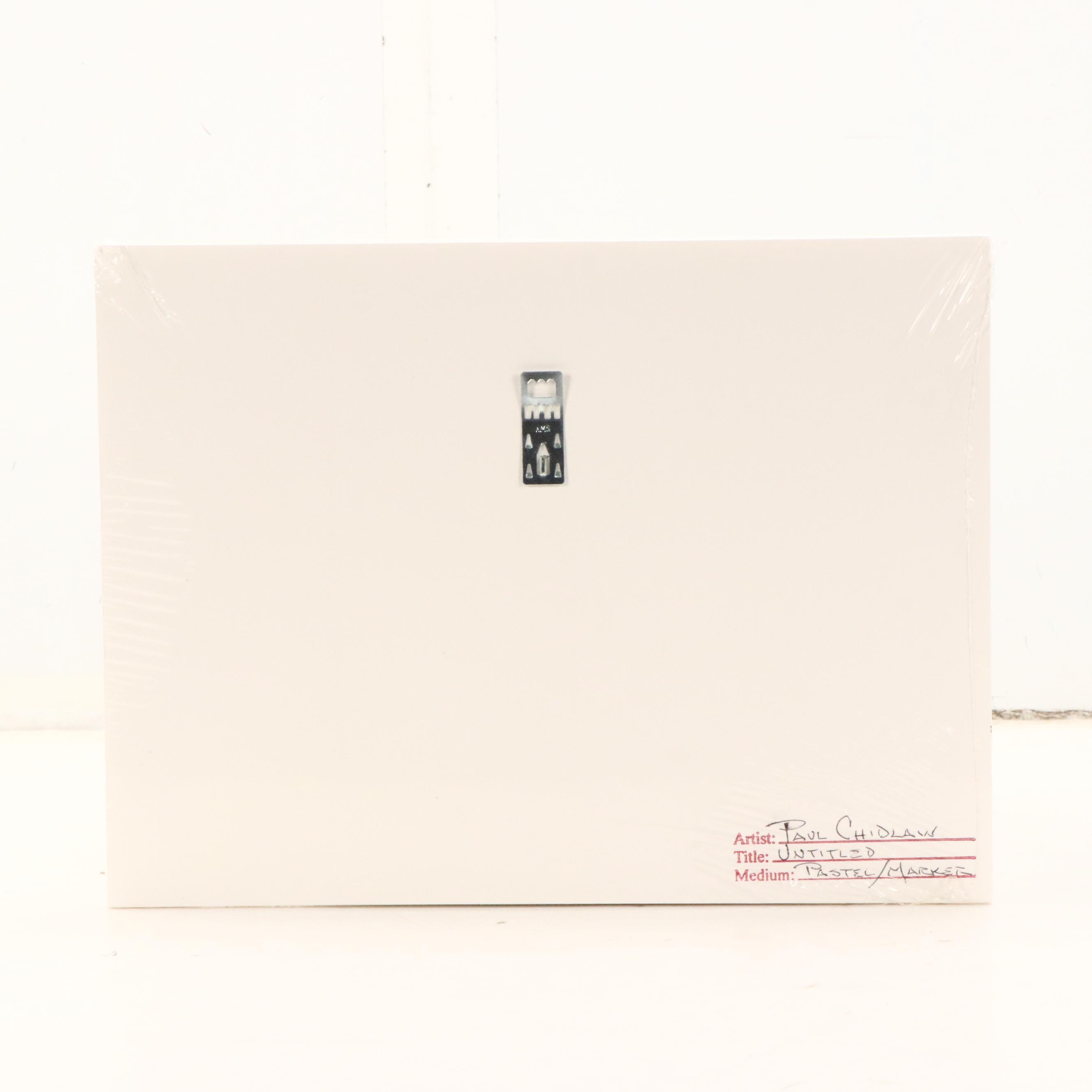 Paul Chidlaw Modern Landscape Drawing, Mid–Late 20th Century