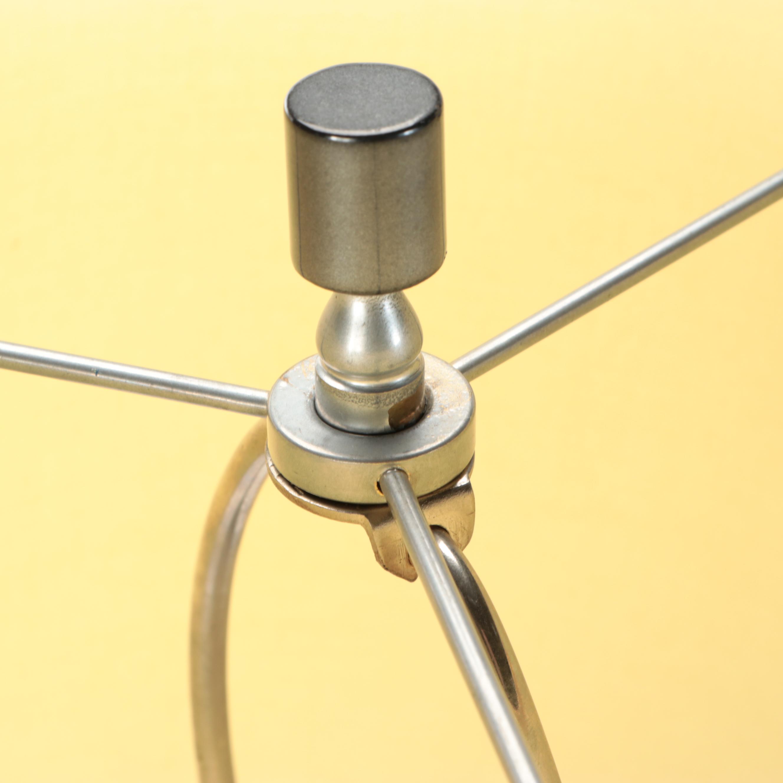 Contemporary Ceramic Gourd Table Lamp with Houndstooth and White Double Shade