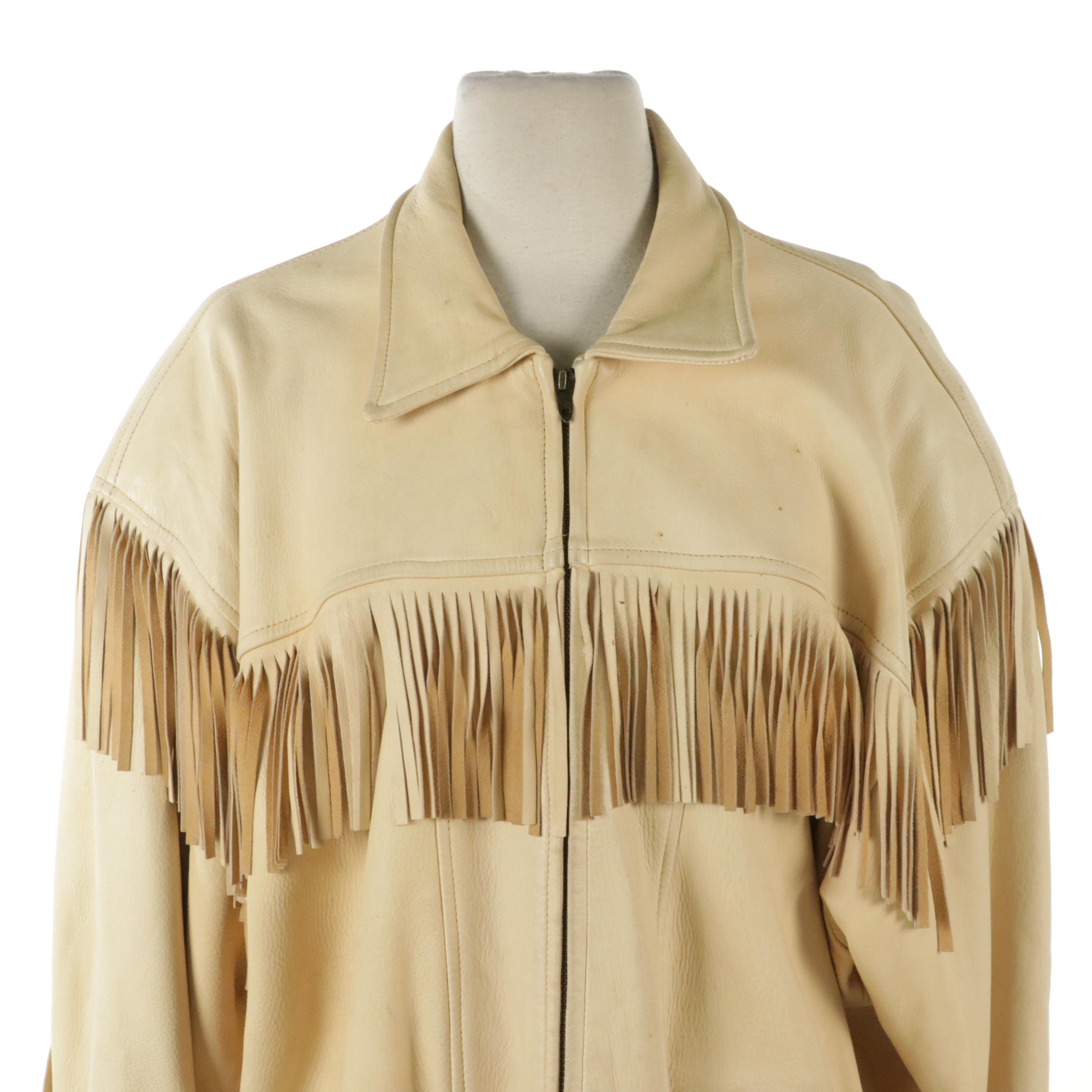 M. Julian Adventures Sante Fe Collection Fringed Leather Jacket, 1980s