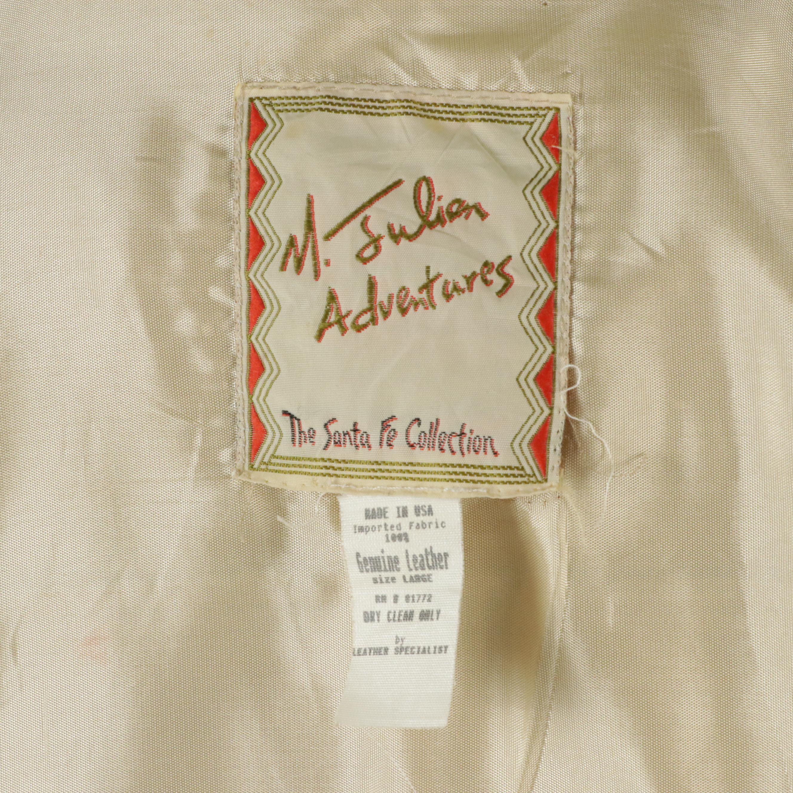 M. Julian Adventures Sante Fe Collection Fringed Leather Jacket, 1980s