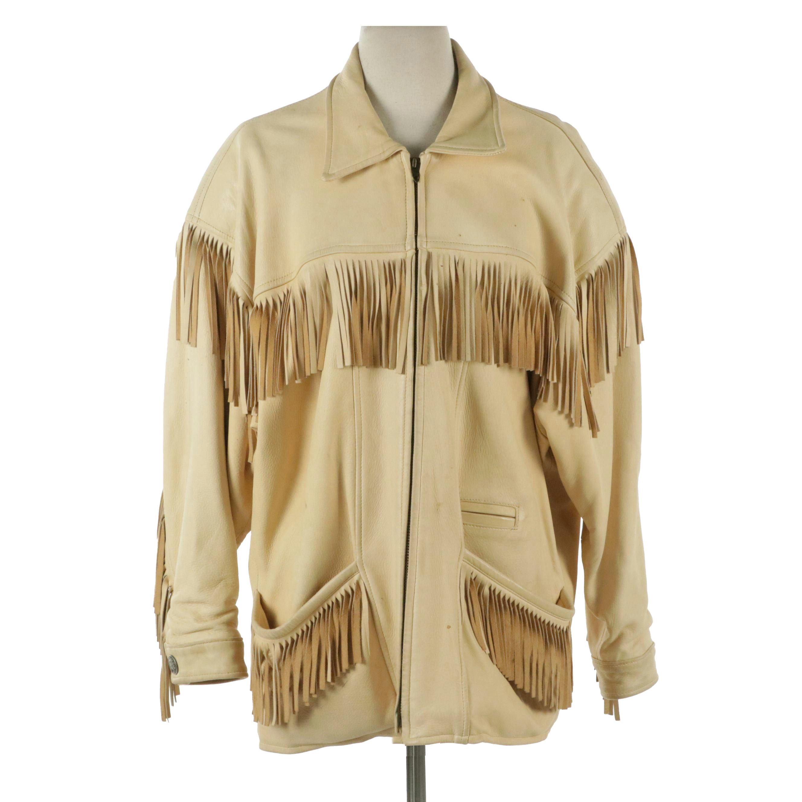 M. Julian Adventures Sante Fe Collection Fringed Leather Jacket, 1980s