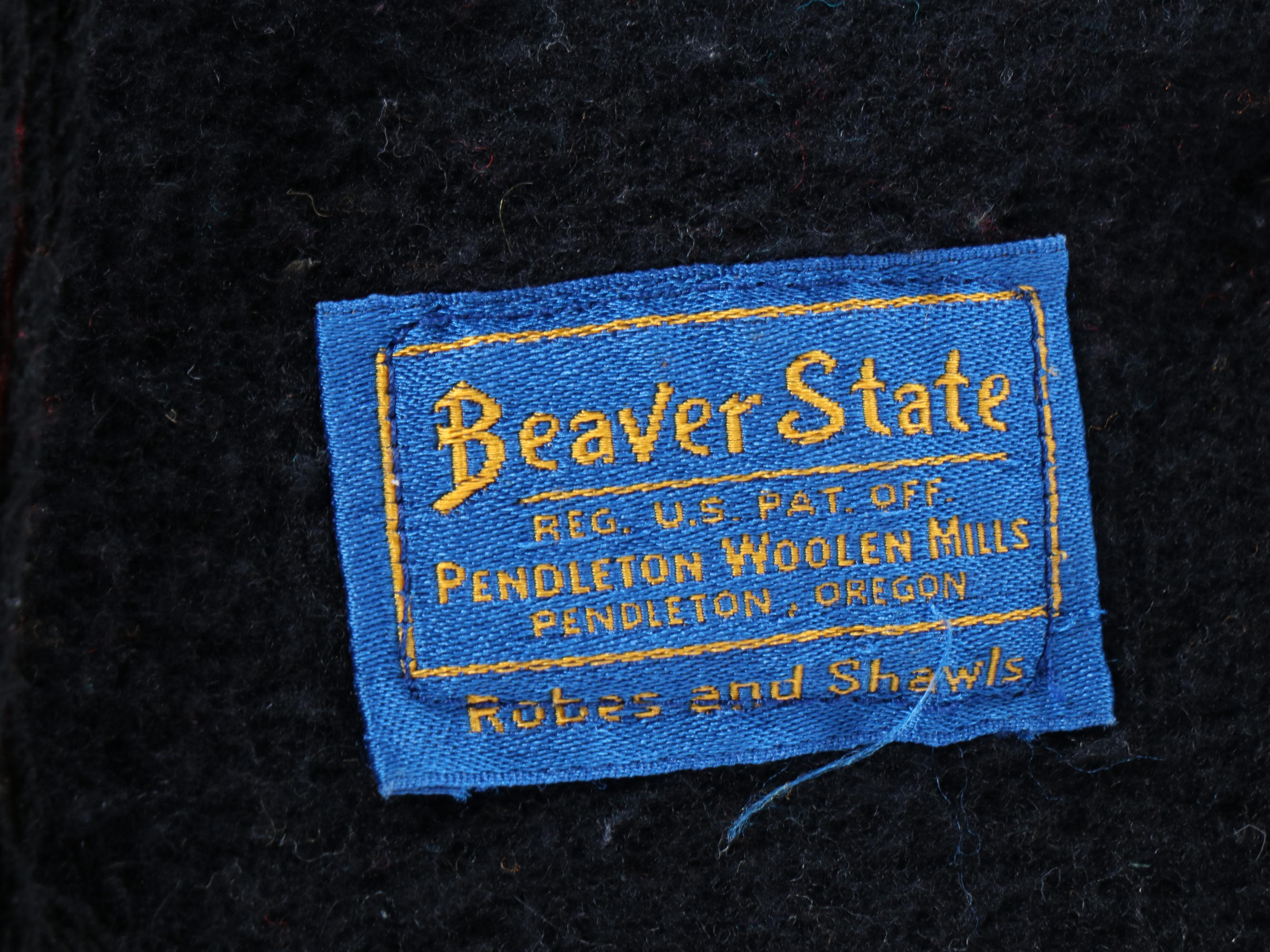 Two Pendleton Beaver State Fringed Wool Blankets
