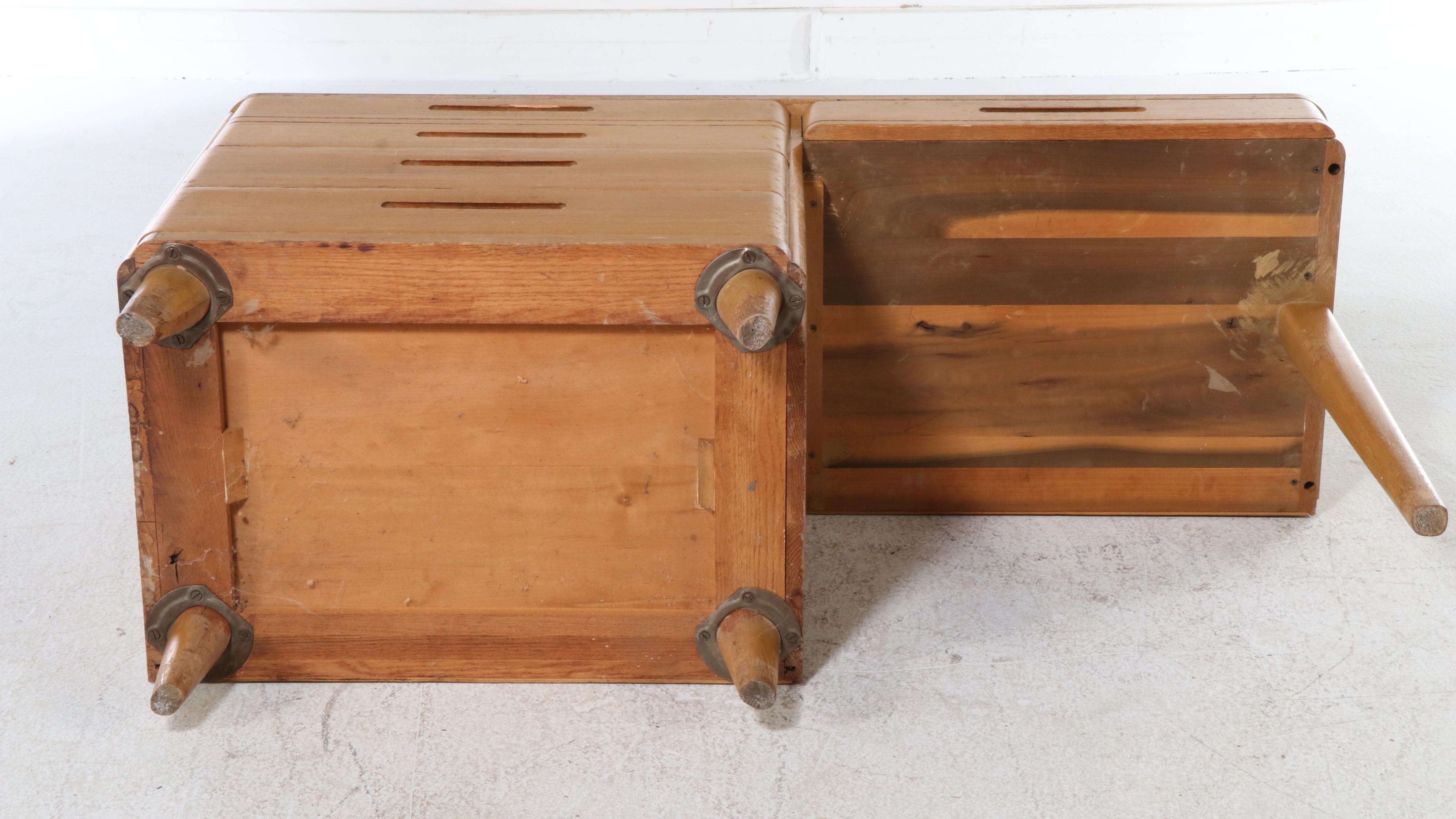 Huntington Chair Corporation Mid Century Modern Style Maple Desk and Chair