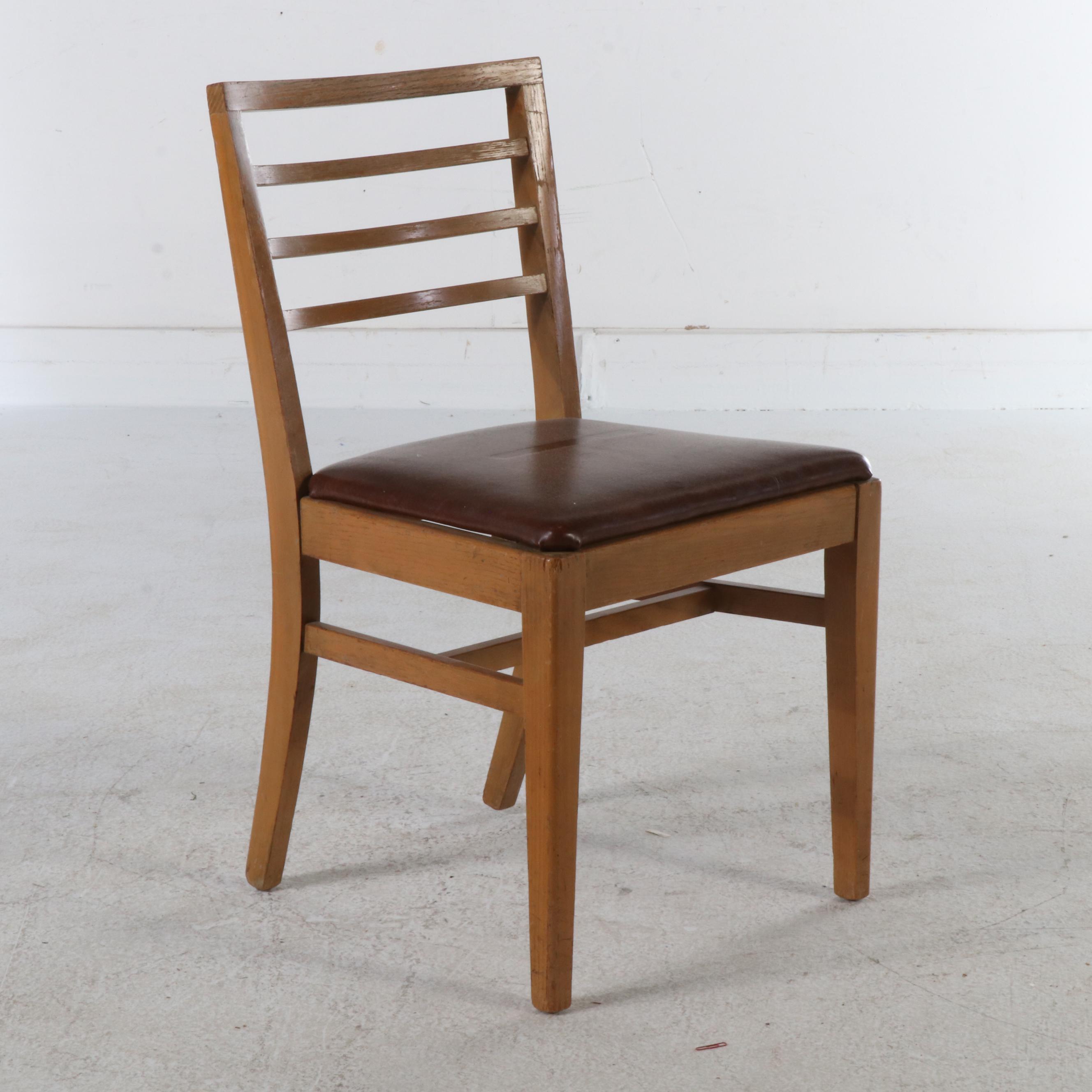 Huntington Chair Corporation Mid Century Modern Style Maple Desk and Chair