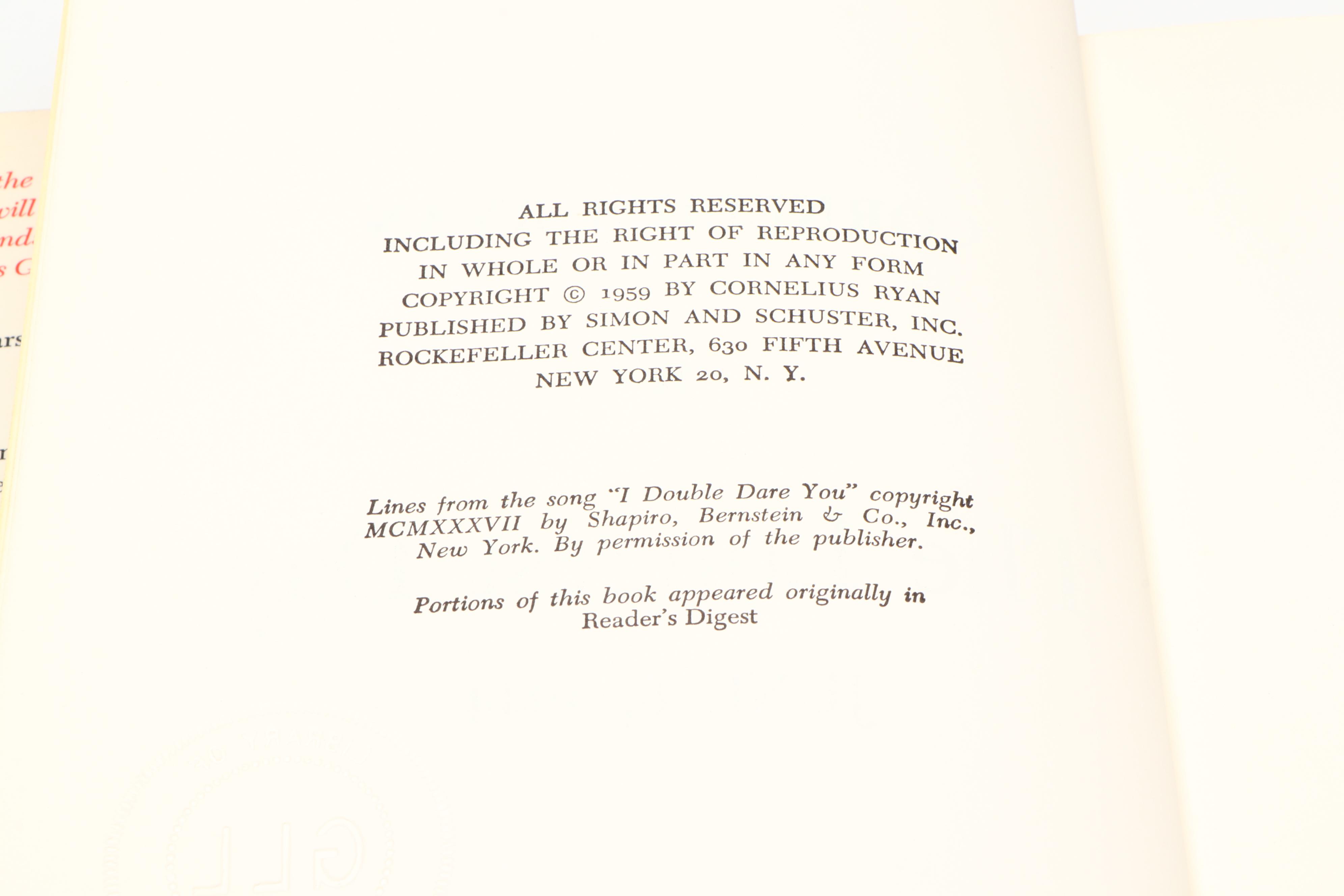 Signed "All the Way to Berlin" by James Megellas and Other Military Books