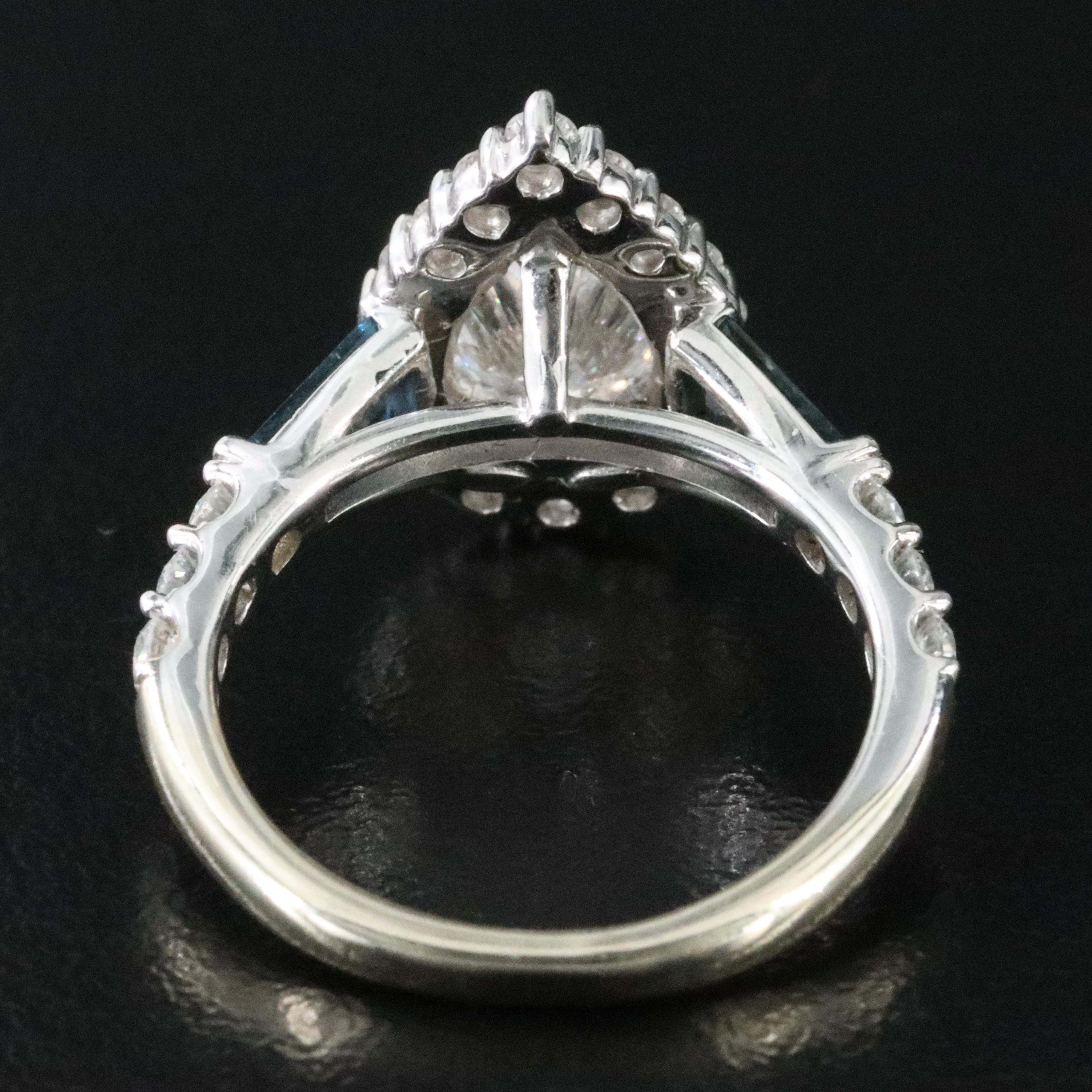 Vera Wang LOVE 14K 2.24 CTW Lab Grown Diamond and Sapphire Ring