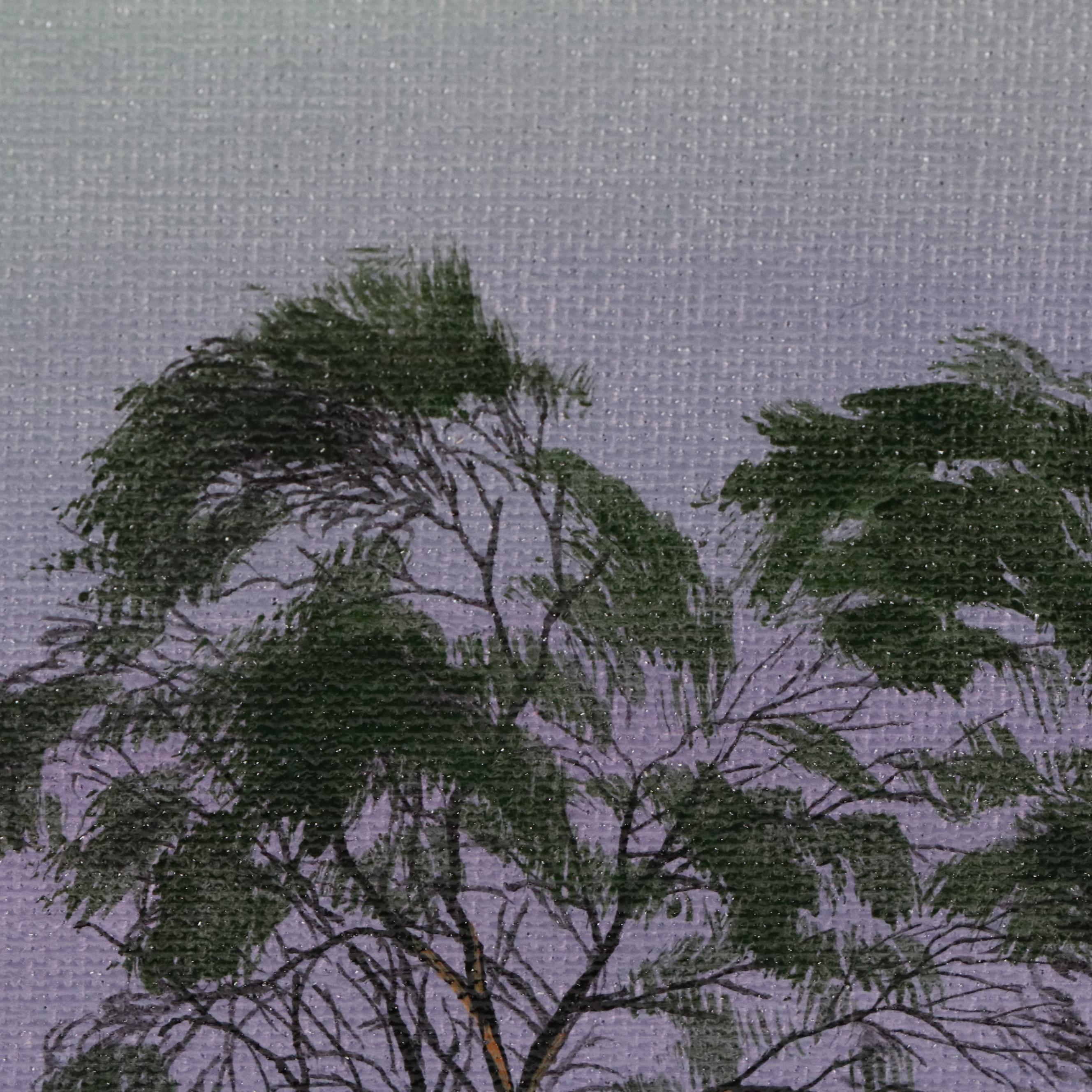 Doug "Bumo" Johnpeer Nocturne Landscape Oil Painting, 2025