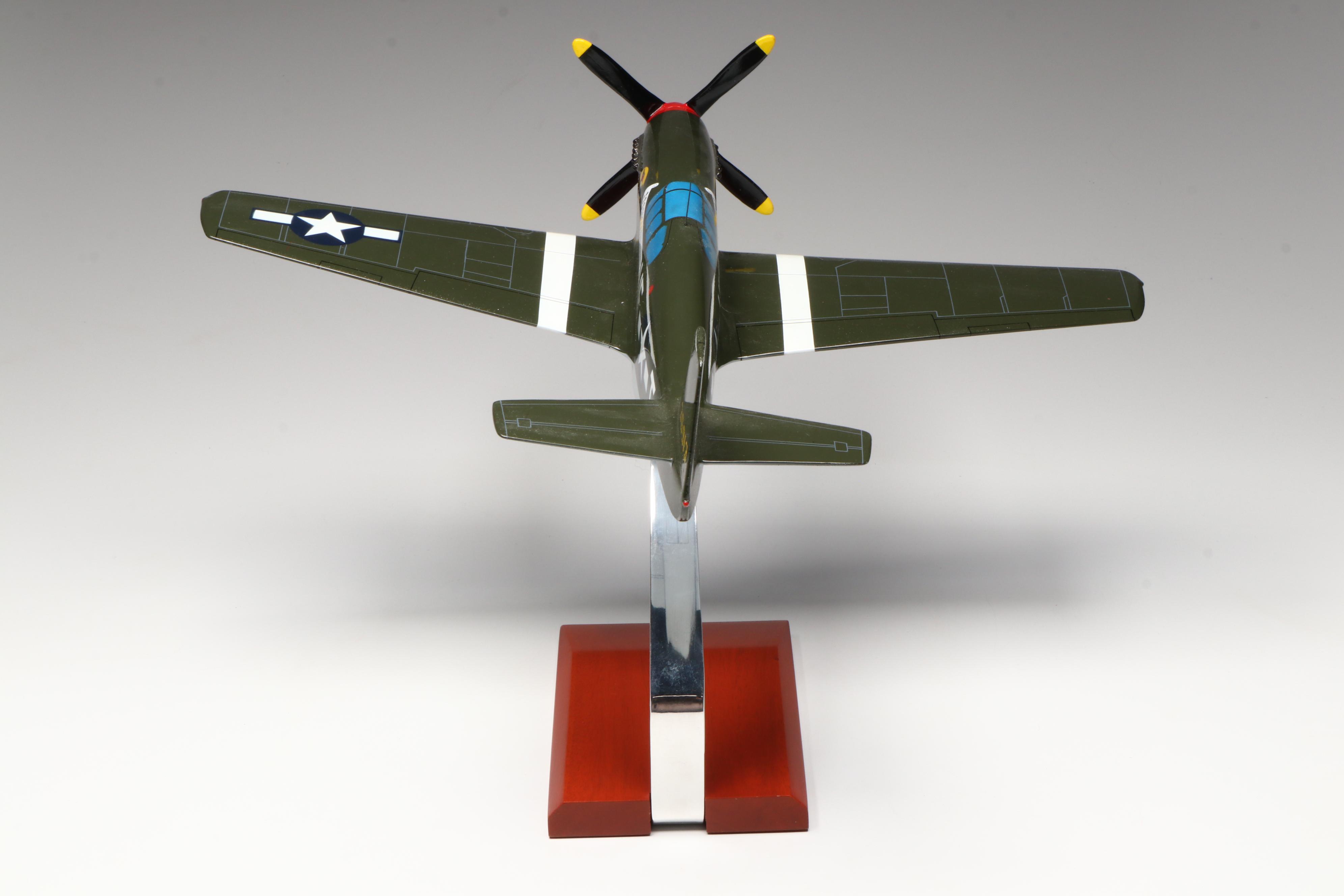Japanese Mitsubishi A6M5 Zero & American P51 Mustang, WW2 Era Fighter Aircraft