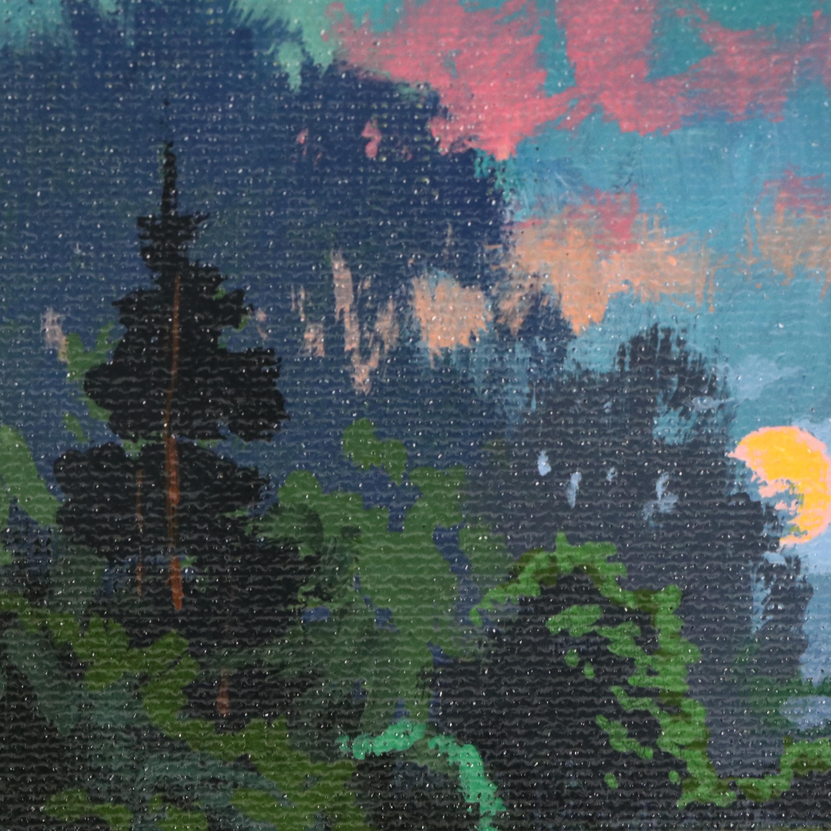 Doug "Bumo" Johnpeer Nocturne Landscape Oil Painting, 2025