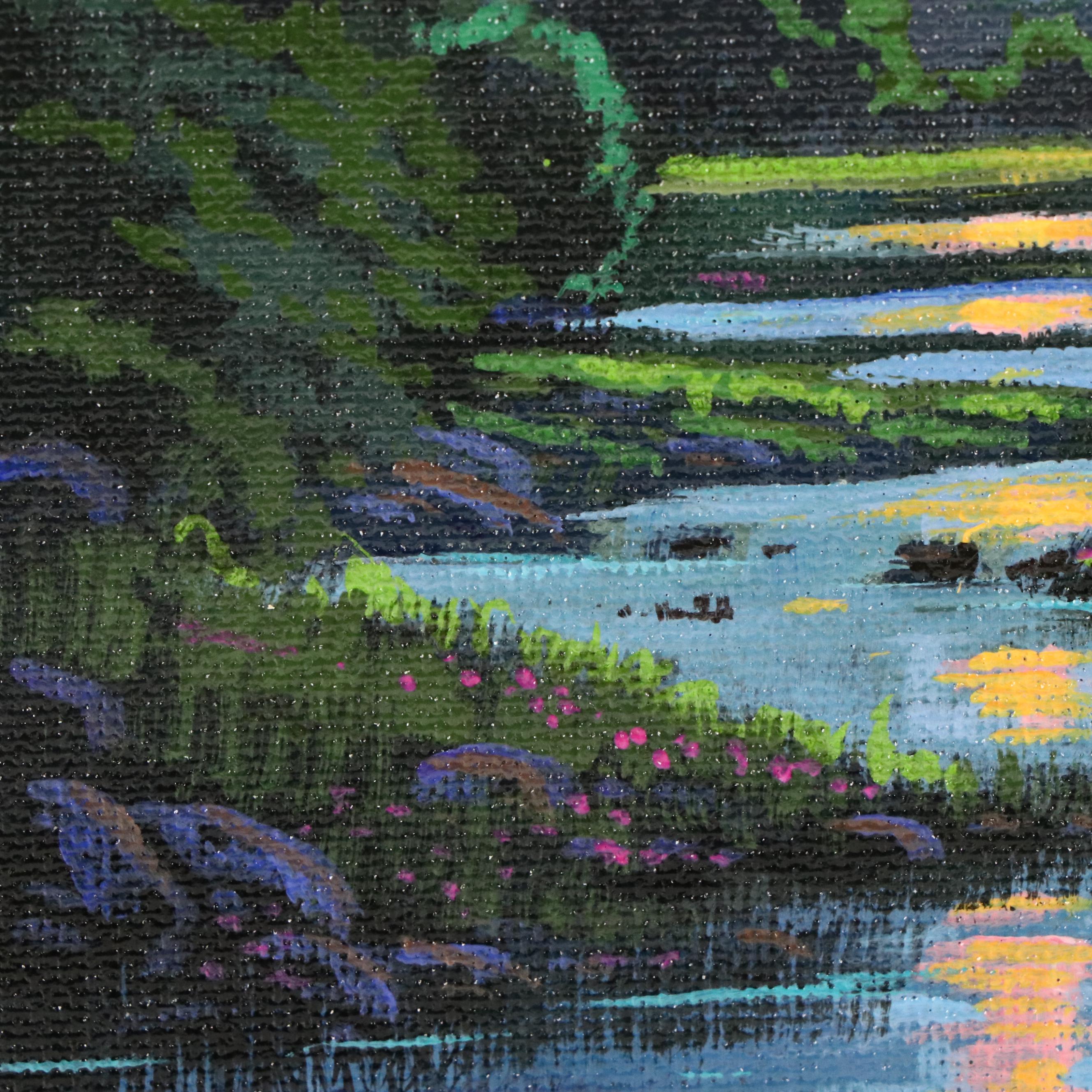 Doug "Bumo" Johnpeer Nocturne Landscape Oil Painting, 2025