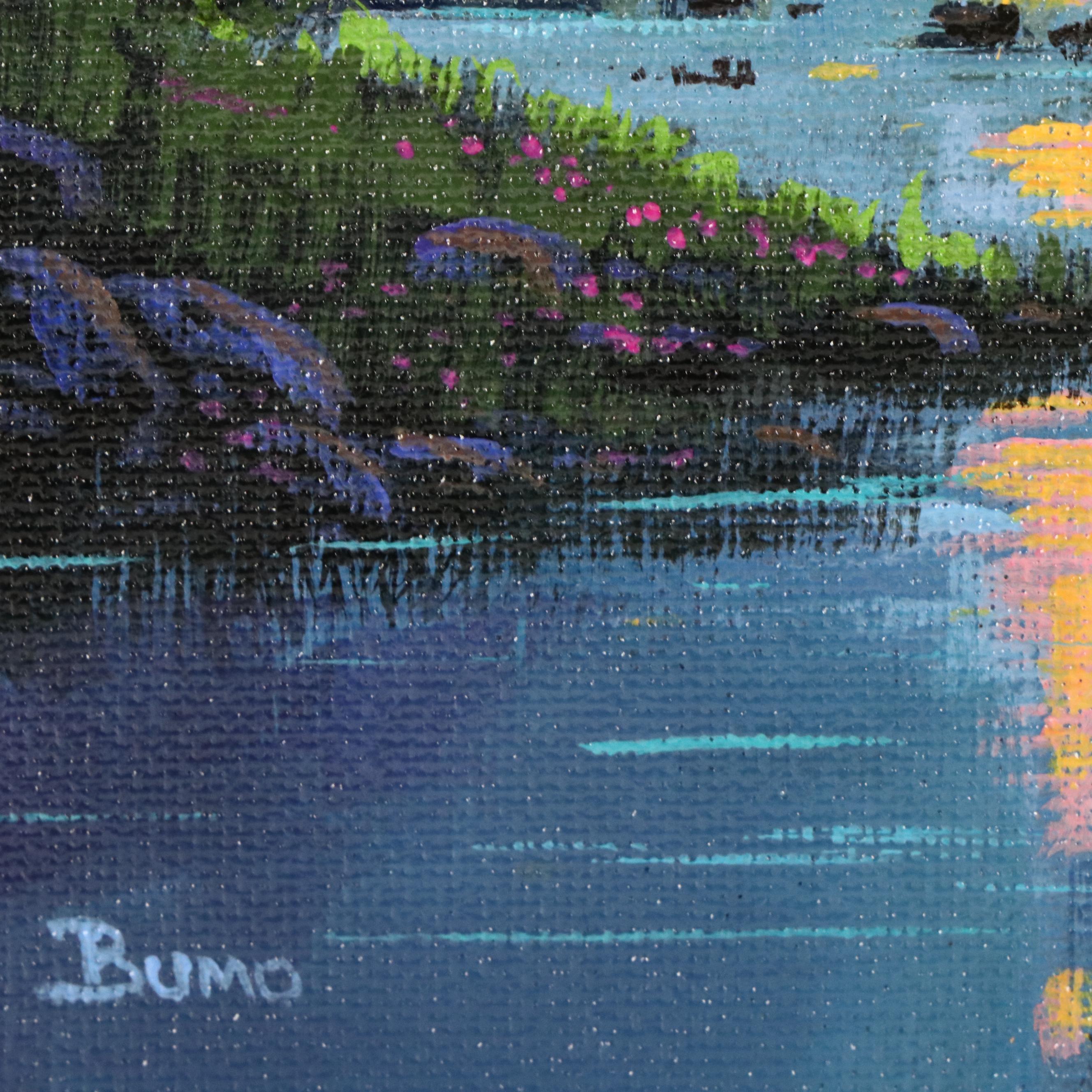 Doug "Bumo" Johnpeer Nocturne Landscape Oil Painting, 2025
