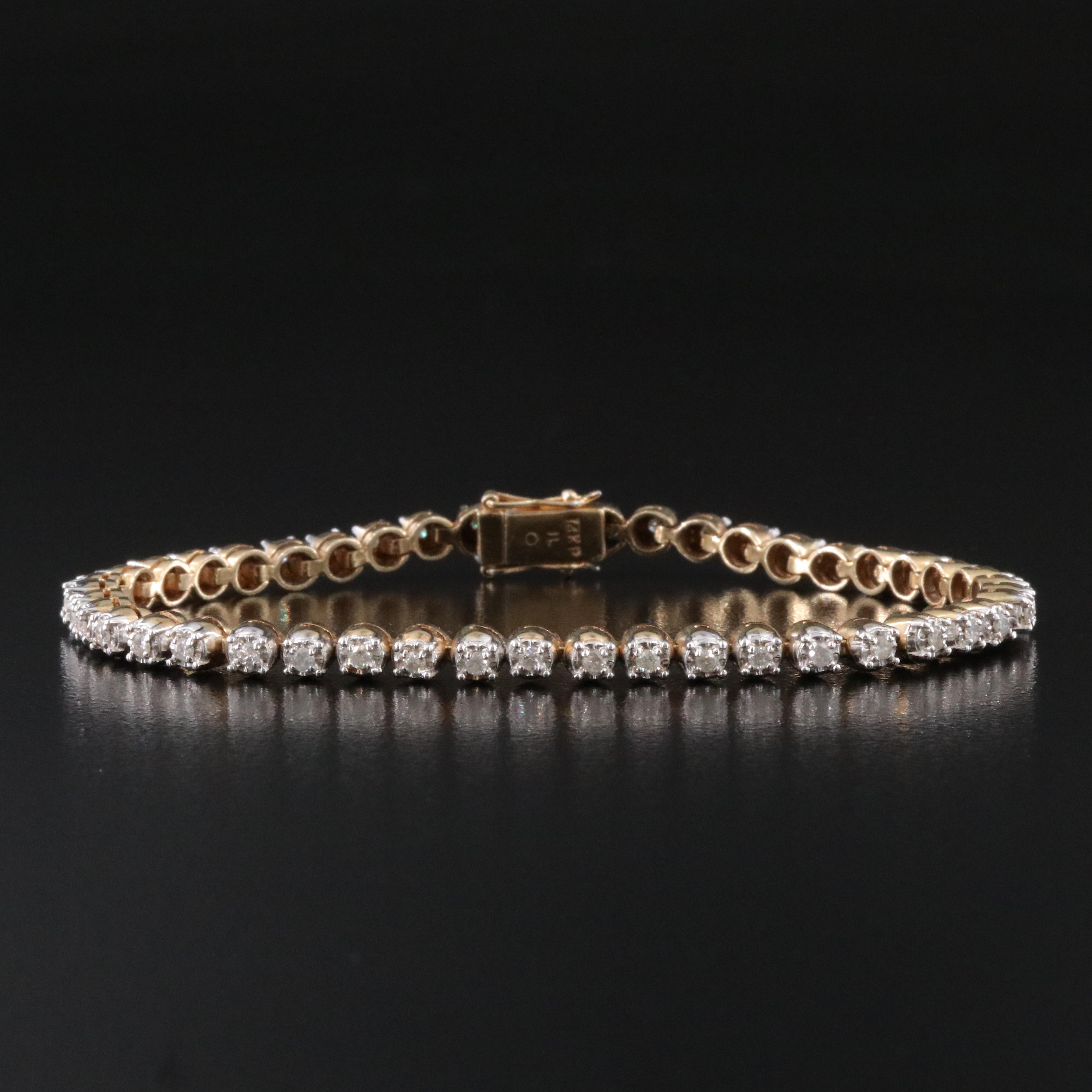 14K 0.96 CTW Diamond Bracelet