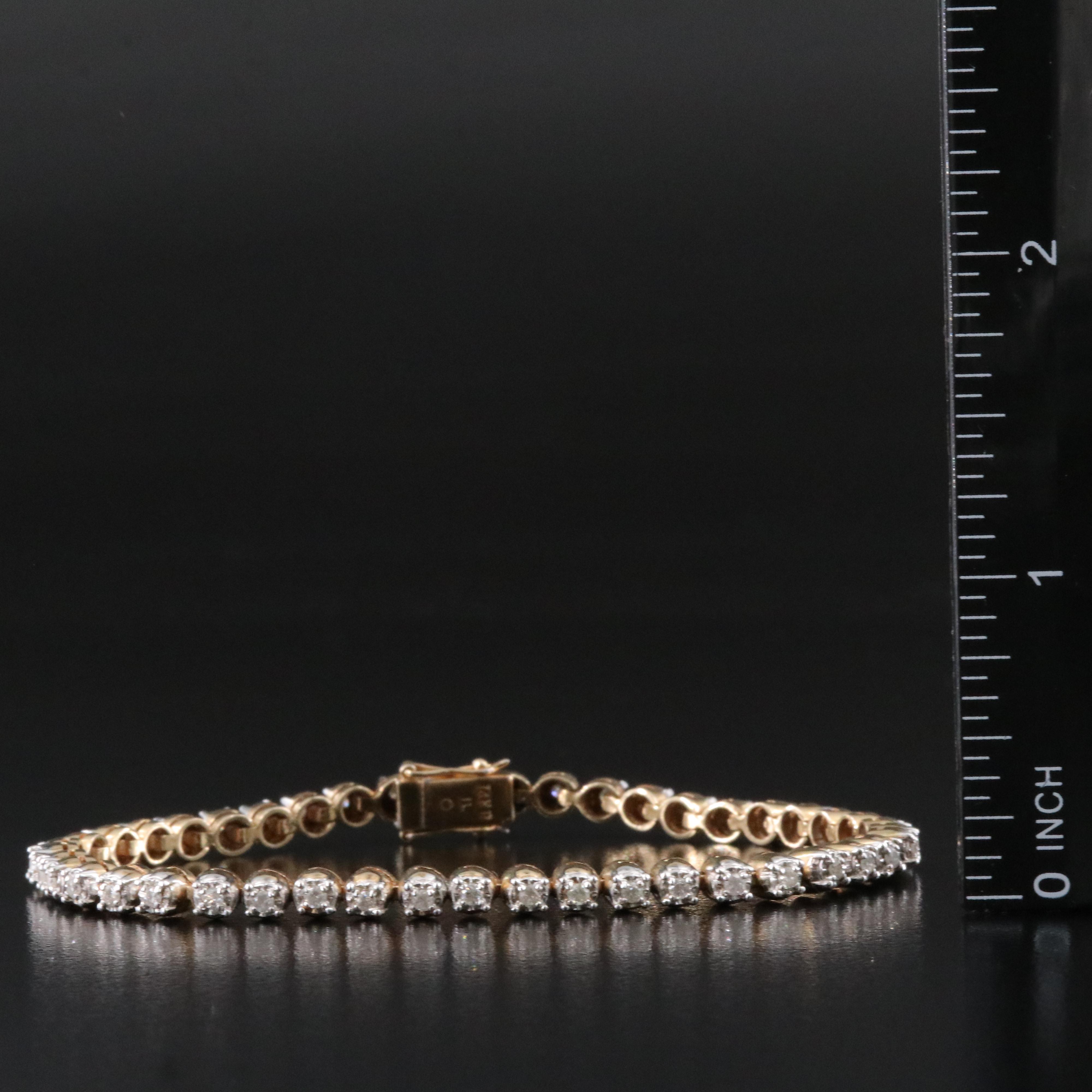 14K 0.96 CTW Diamond Bracelet